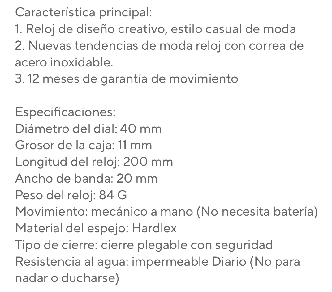 Reloj Automático Mecánico Skeleton Movimiento de Excelente Calidad y Diseño! 💯% Original - Dorado