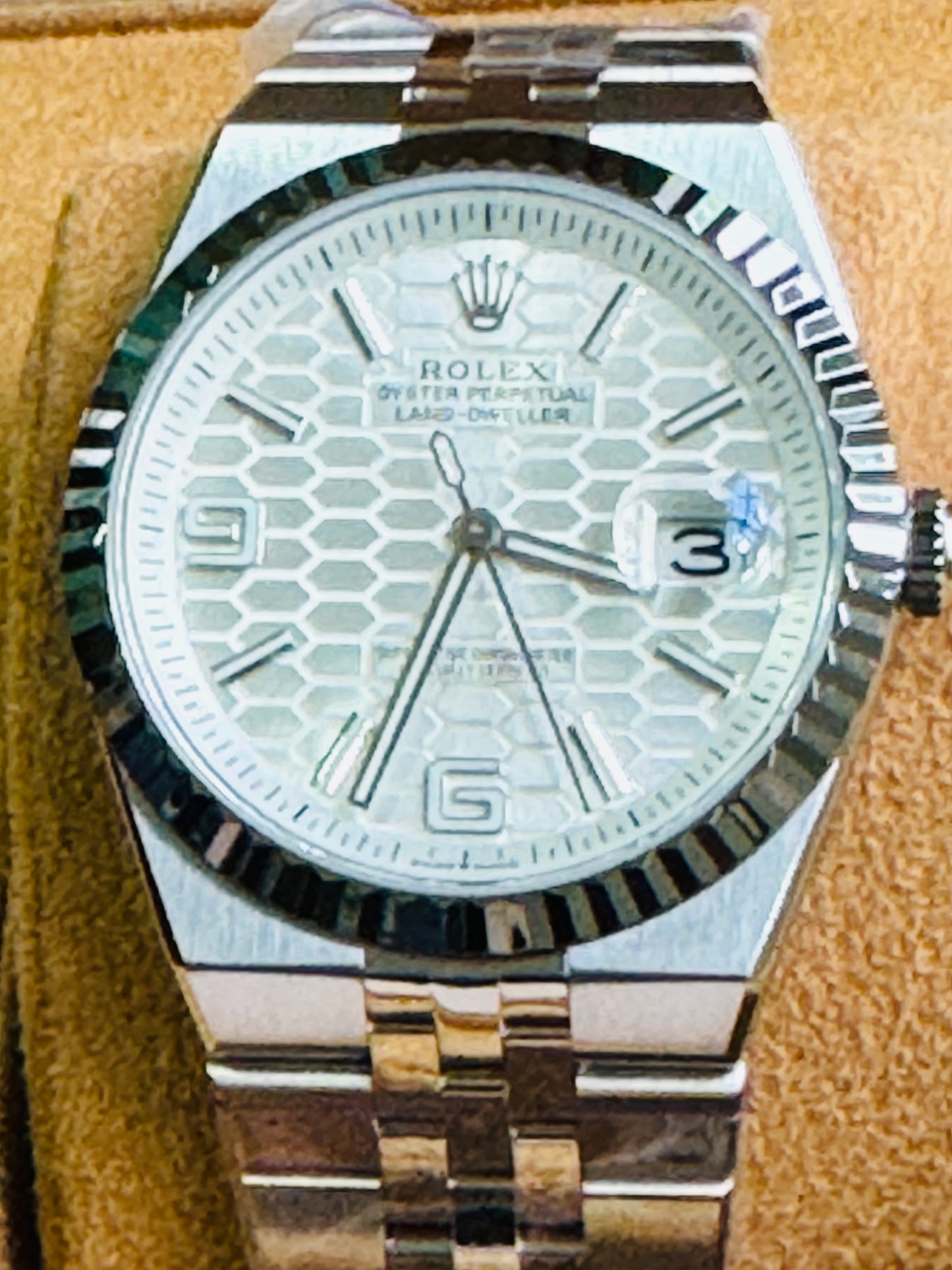 ÚNICO Y EXCLUSIVO RELOJ ROLEX OYSTER PERPETUAL LAND DWELLER- FECHADOR-39 JOYAS 💎 -CRISTAL ZAFIRO- ULTIMO MODELO Y DISEÑO! MÁXIMA ELEGANCIA!!!