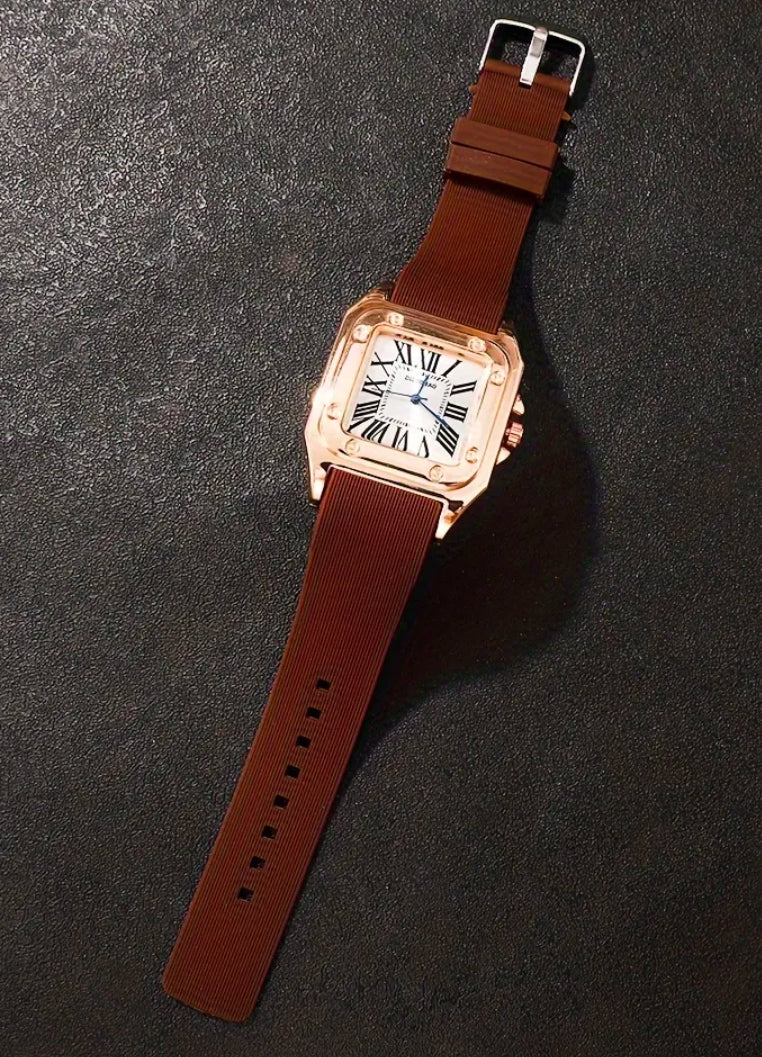 Reloj Sencillo de Cuarzo Disponible en Dorado y Plateado! Ideal para Regalo 🎁