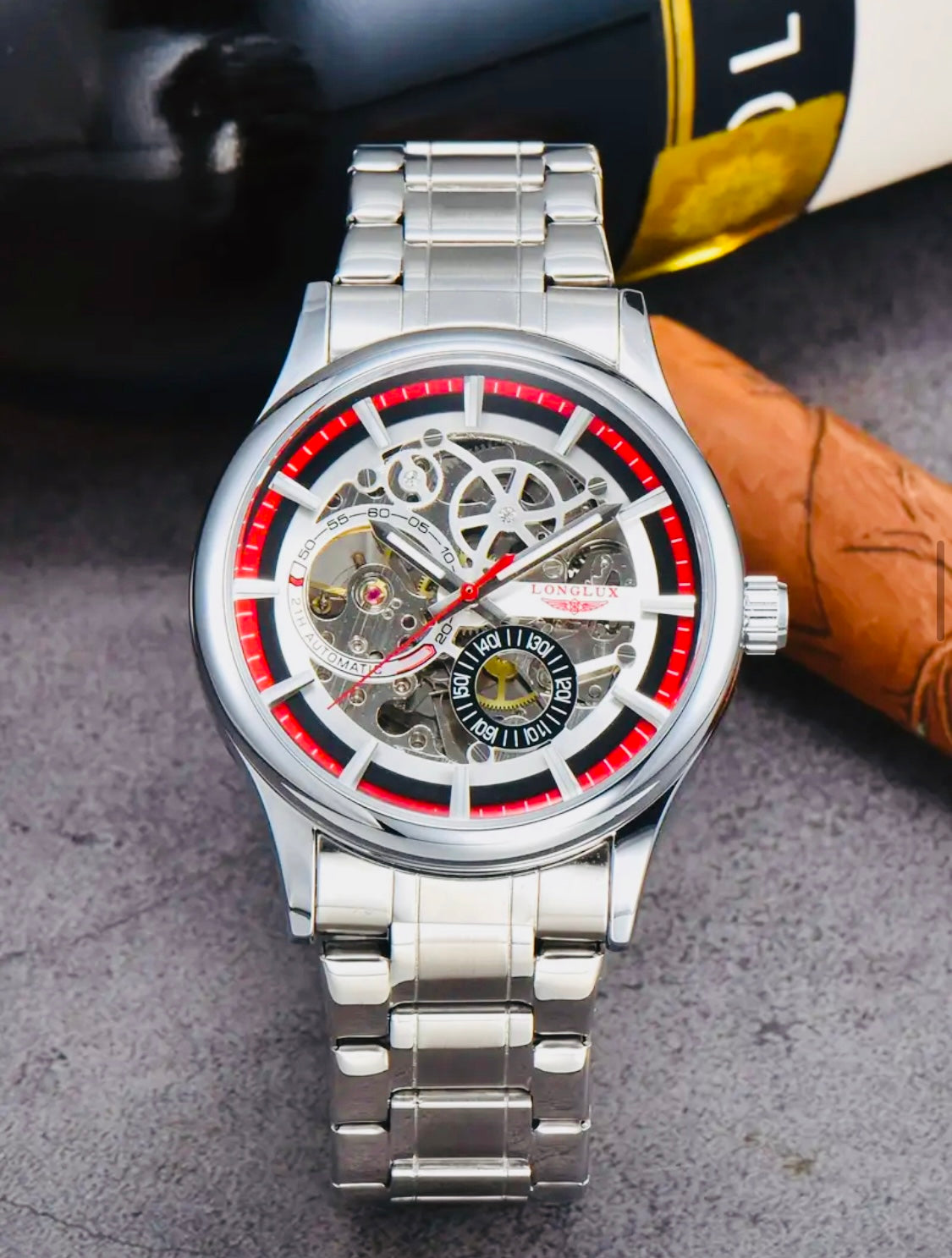 Hermoso Reloj Automático Mecánico Skeleton Excelente Calidad y Materiales