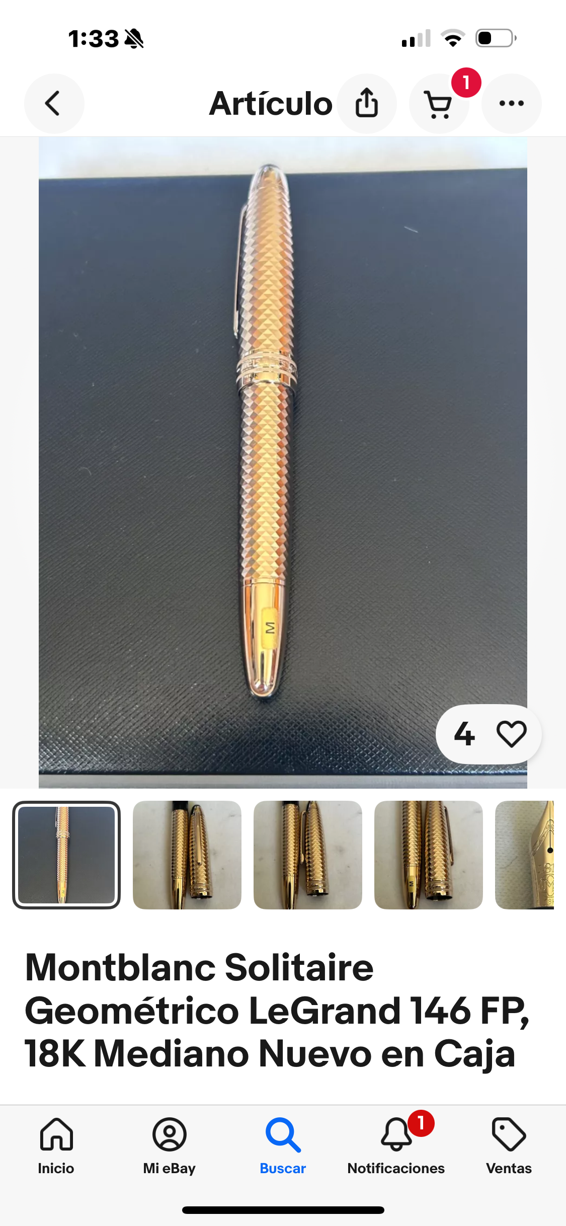 Hermosa de Colección Pluma Estilográfica Le Grand Geometric MontBlanc de Colección Dorada También Disponible en Plateada!
Precio por Pluma fuente 🖋️
Información por WhatsApp 99 81 92 84 65
Nota:
No se hacen Envíos 🚚
Ventas solo en Cancún