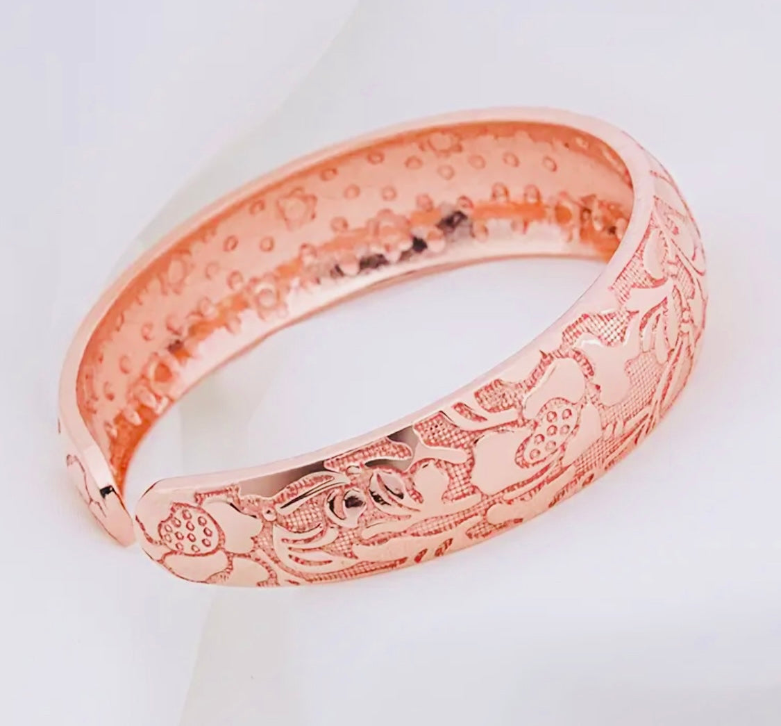 Hermoso Brazalete de Cobre ROSADO Alta Calidad Unitalla- Unisex - Hipoalergenico! Ajustable Perfecto para Regalo 🎁