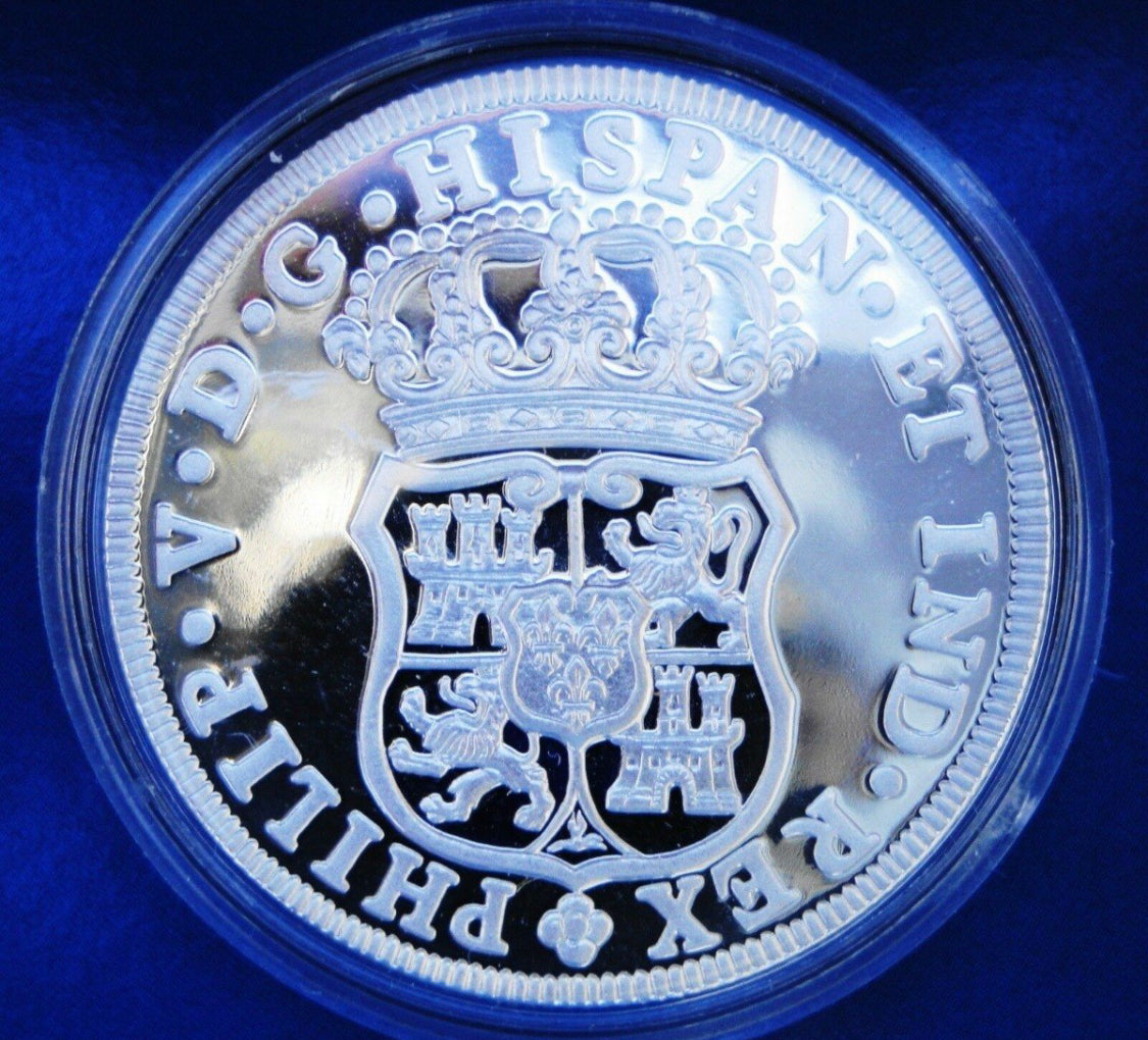 MONEDA COLUMNARIA 1 ONZA CON CHAPA

DE ORO

CASA DE MONEDA DE MEXICO

Material Plata con chapa de oro 24K

Ley:. 999

Peso : 1oz

Acabado: Proof

Peso gr: 31.1 grs.

Capsula original

Anverso: Réplica de la moneda conocida como columnaria. Al centro, dos