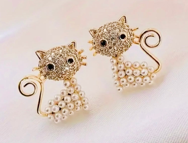 Bonitos Pendientes de Michi 🐈‍⬛ Hipoalergenicos Perfecto para Regalo 🎁