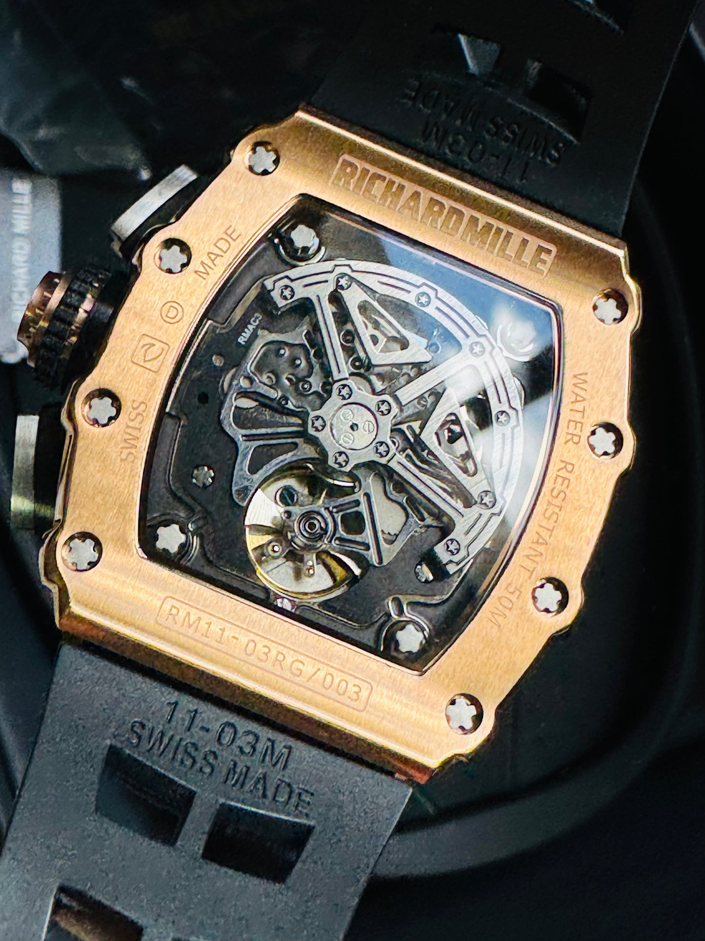 IMPRESIONANTE RELOJ RICHARD MILLE!!! AUTOMÁTICO MECÁNICO-68 JOYAS💎-FECHADOR-LUMINOSO-MULTIFUNCIONAL-ETC! ETC ETC!!!
