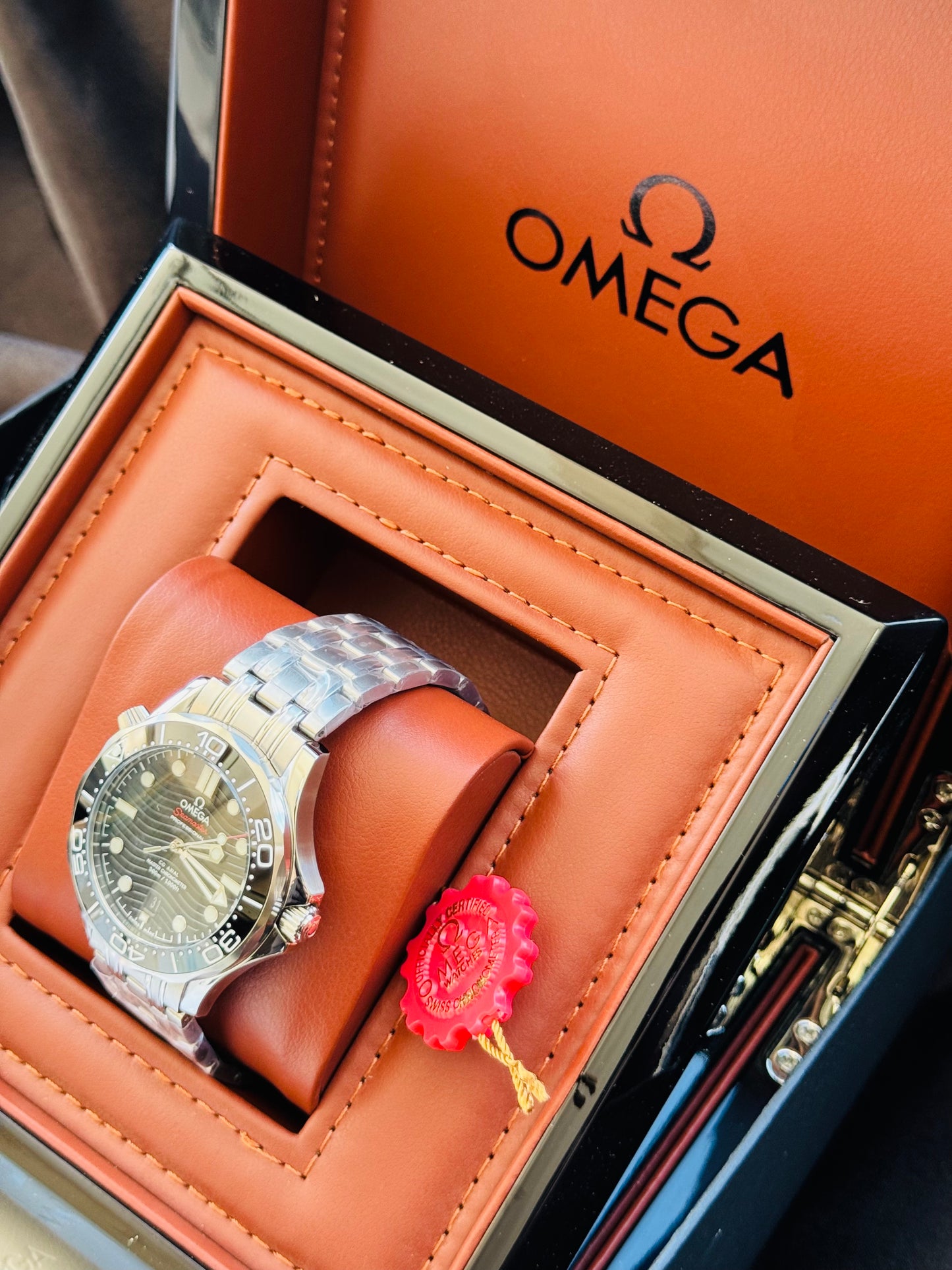 HERMOSO RELOJ AUTOMÁTICO OMEGA SEAMASTER ELEGANTE Y CASUAL!!!