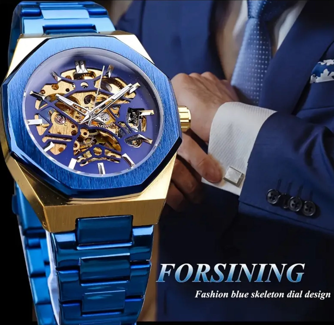 Hermoso Reloj Automático Mecanico Skeleton Fechador - Gran Calidad 💯% Original!