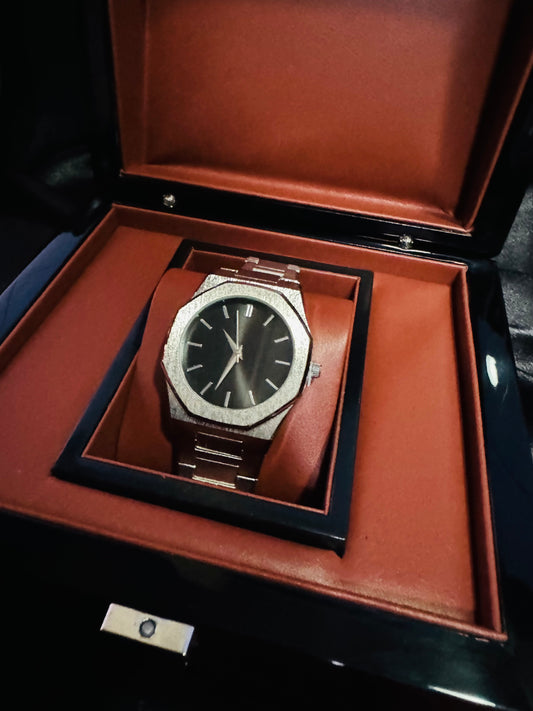 Elegante y Minimalista Reloj Mecánico Automático Tipo Audemars Piguet Acero Inoxidable