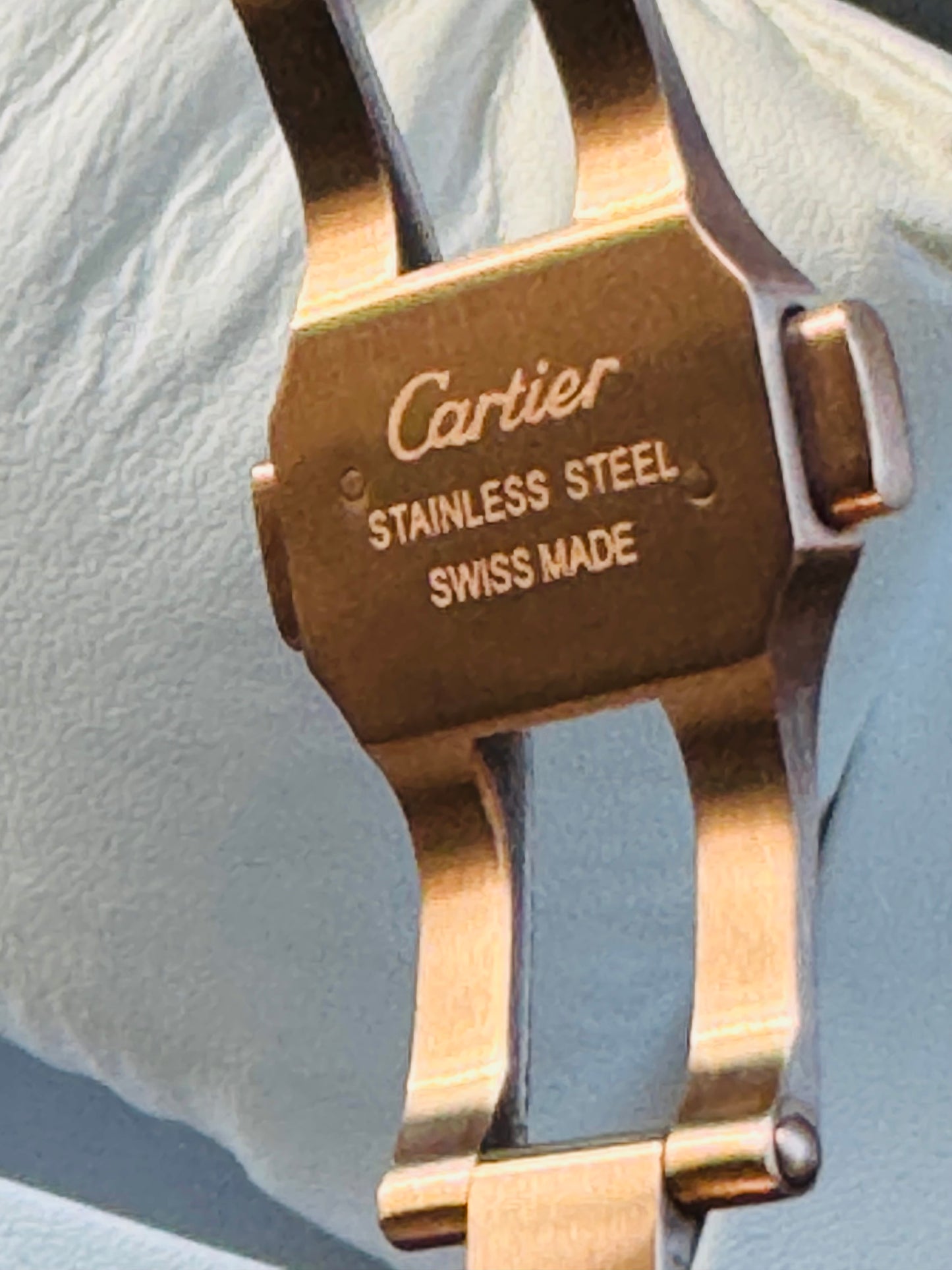 MÁXIMO LUJO ATEMPORAL RELOJ CARTIER SANTOS TONO ORO ROSADO AUTOMÁTICO-MECÁNICO- FECHADOR-ALTA CALIDAD-PRECIO A TRATAR