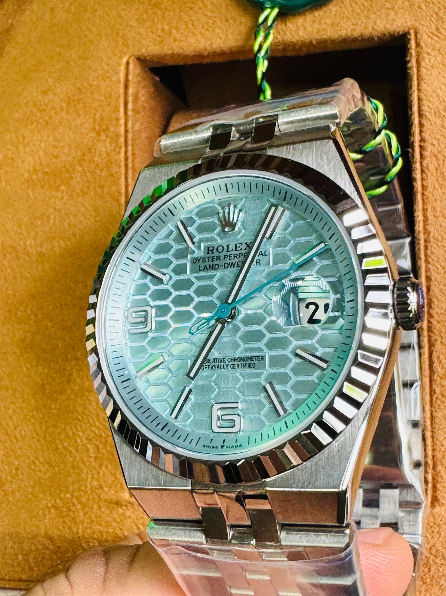 ULTIMO DISEÑO 2025 HERMOSO ROLEX OYSTER PERPETUAL LAND-DWELLER AUTOMÁTICO MECÁNICO-FECHADOR-CHRONOMETER-34 JOYAS 💎-CRISTAL ZAFIRO- MÁXIMO LUJO! NUEVO ESPECTACULAR DISEÑO 2025