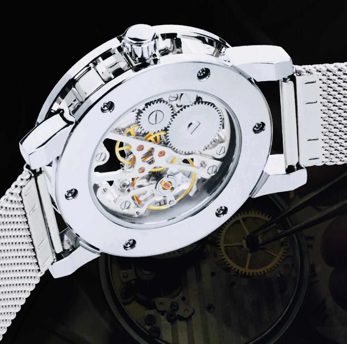 Reloj Automático Mecánico Skeleton Movimiento de Excelente Calidad y Diseño! 💯% Original - Azul 

información por WhatsApp 99 81 92 84 65
Nota: No se hacen Envíos 🚚 
Ventas solo en Cancún 
Nuestro Lema: No somos Números!
Atencion: Personalizada