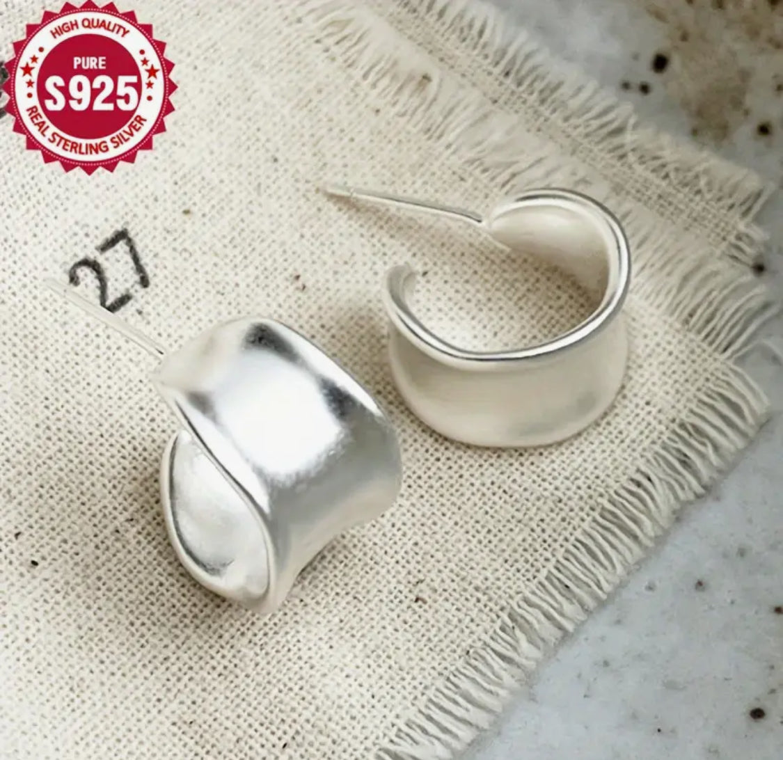 Elegantes Pendientes de Plata .925 Hipoalergenicos! Ideales para Regalo 🎁