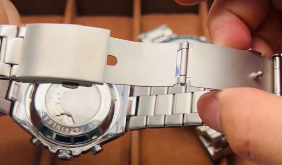 Espectácular Diseño Reloj Mecánico Automático Tourbillon! Elegante y Estiloso con Movimiento de Tourbillon - Diseño Hueco Elegante, Correa de Acero Inoxidable! Gran Calidad en sus Materiales y Diseño! 💯% Original