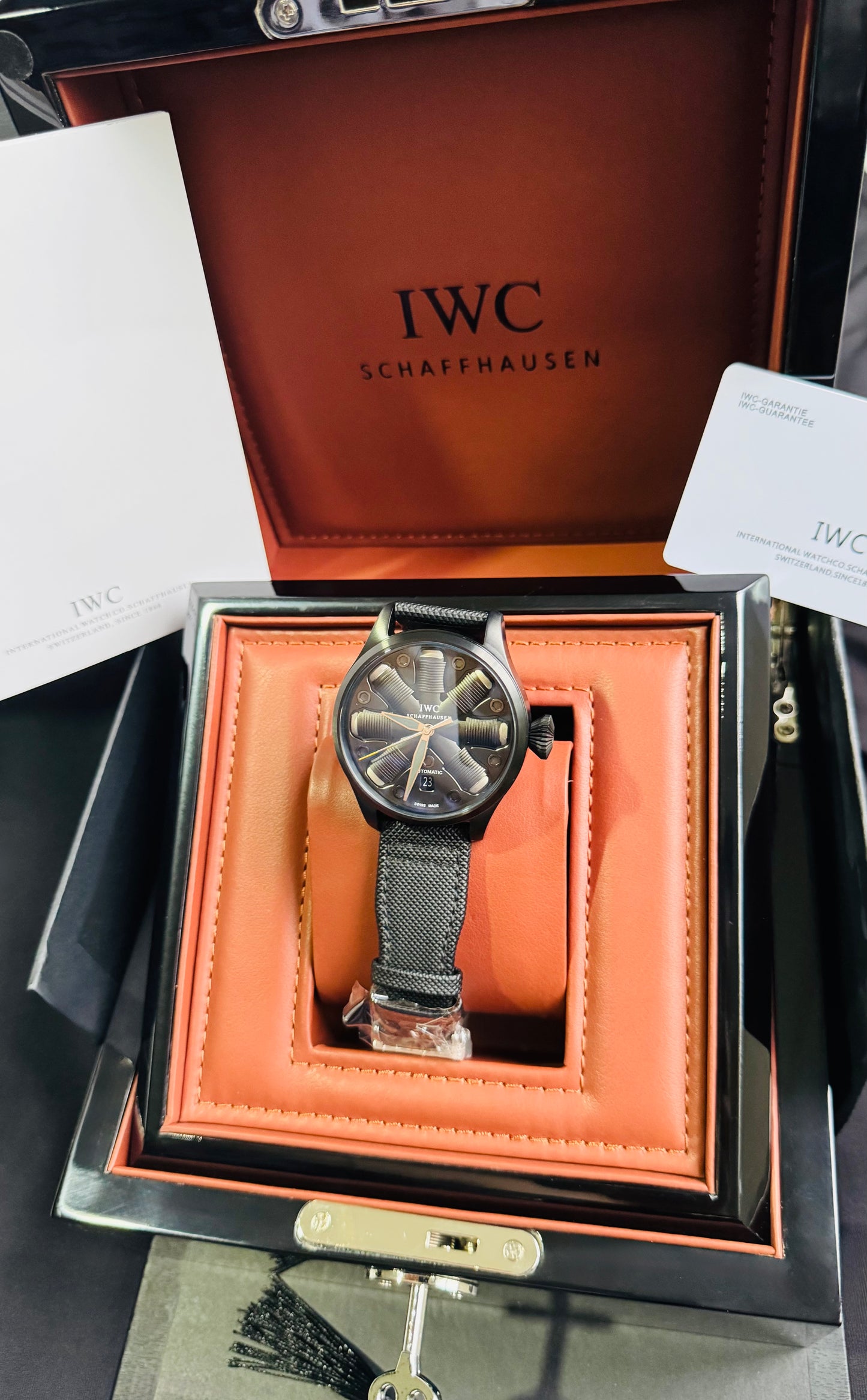 IMPRESIONANTE RELOJ MECÁNICO AUTOMÁTICO TOP GUN IWC UNITED STATE NAVY- FIGTHER SCHOOL!!! GRAN CALIDAD