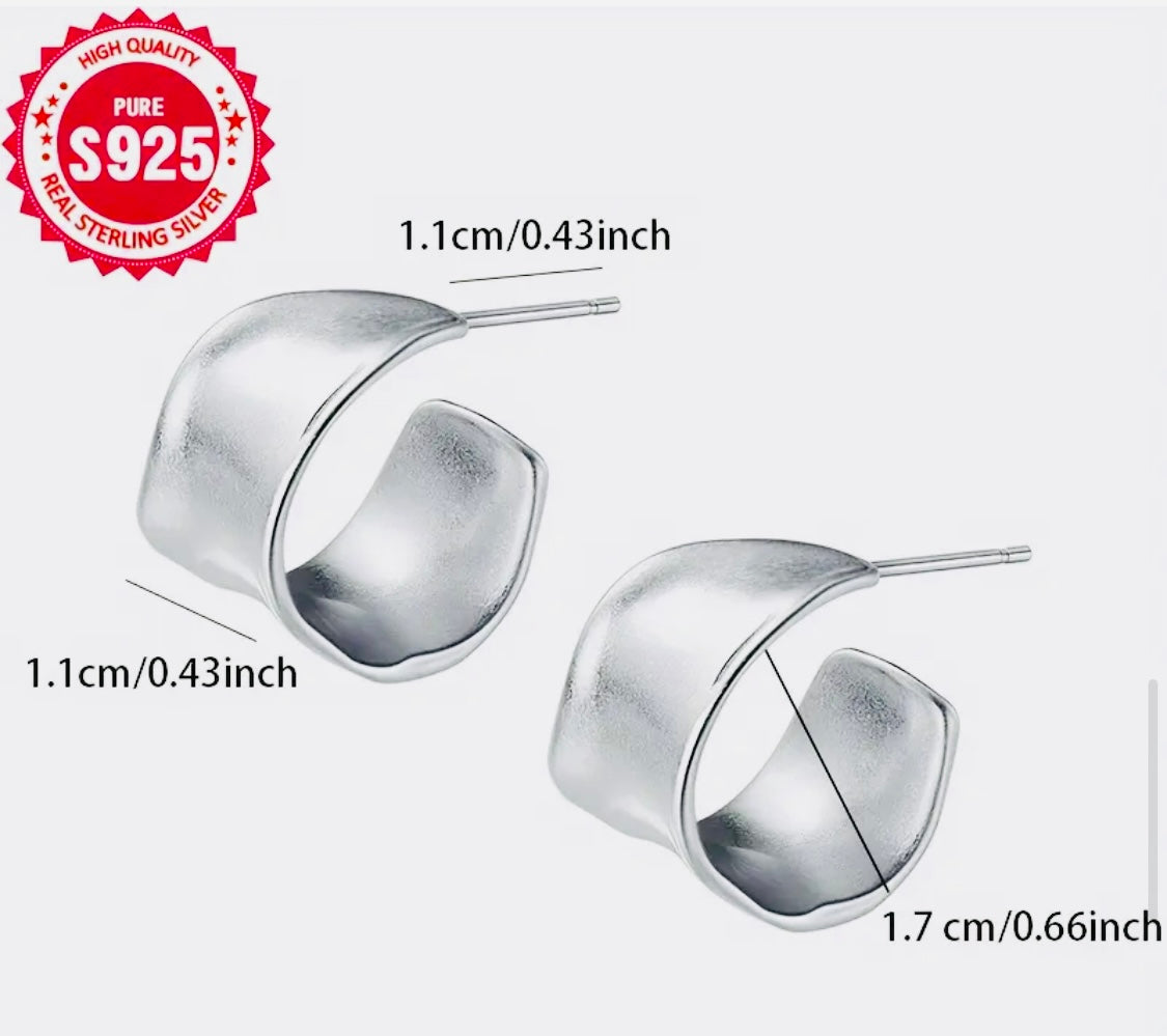 Elegantes Pendientes de Plata .925 Hipoalergenicos! Ideales para Regalo 🎁