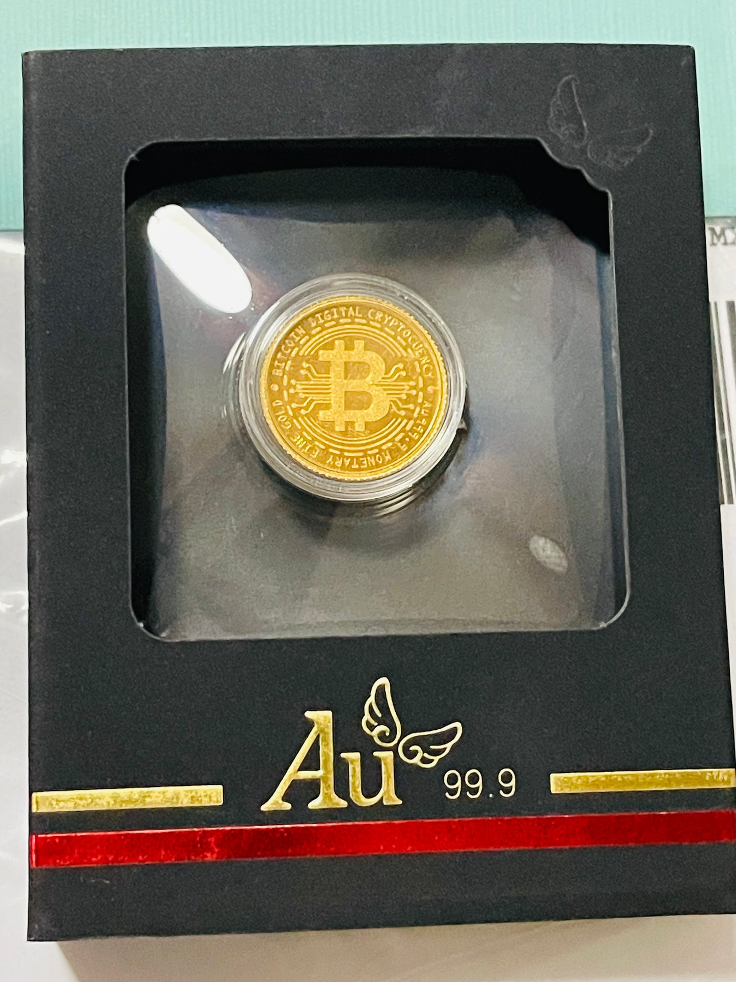 Increíble y Único Bitcoin de Oro Puro 24k. Sin Aleaciones Creado por Famoso Artista Gemólogo Sur Koreano en su Laboratorio!