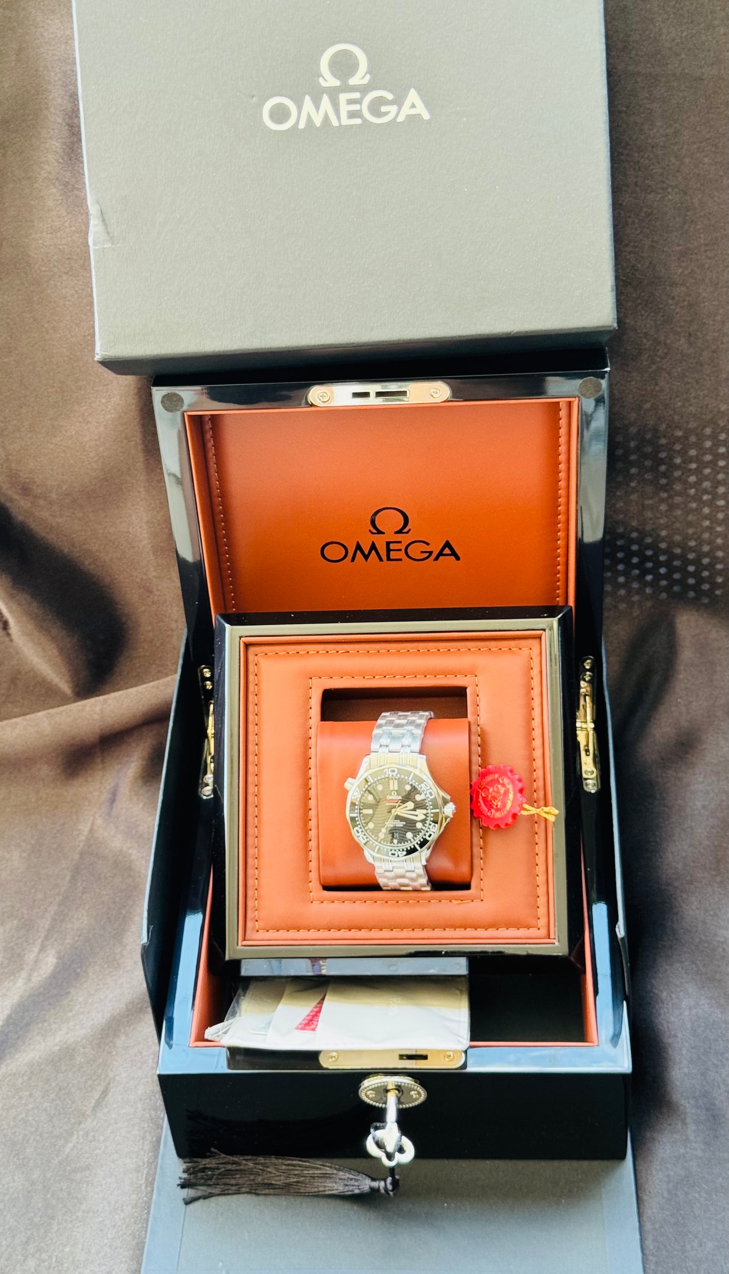 HERMOSO RELOJ AUTOMÁTICO OMEGA SEAMASTER ELEGANTE Y CASUAL!!!