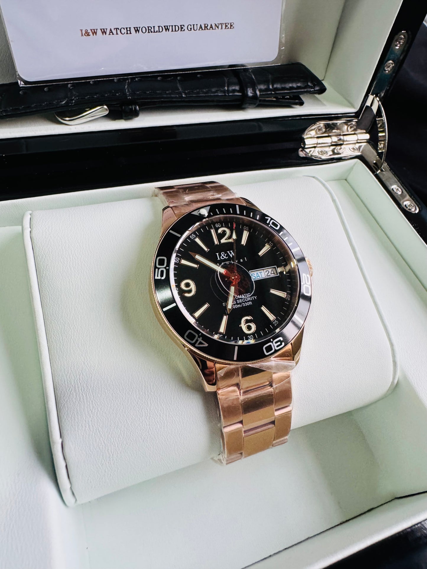 ESPECTACULAR RELOJ AUTOMÁTICO MECÁNICO PARA BUCEO 100 M.-CRISTAL ZAFIRO-LUMINOSO-ALTA CALIDAD-SHARK SERIES DIVING WATCH