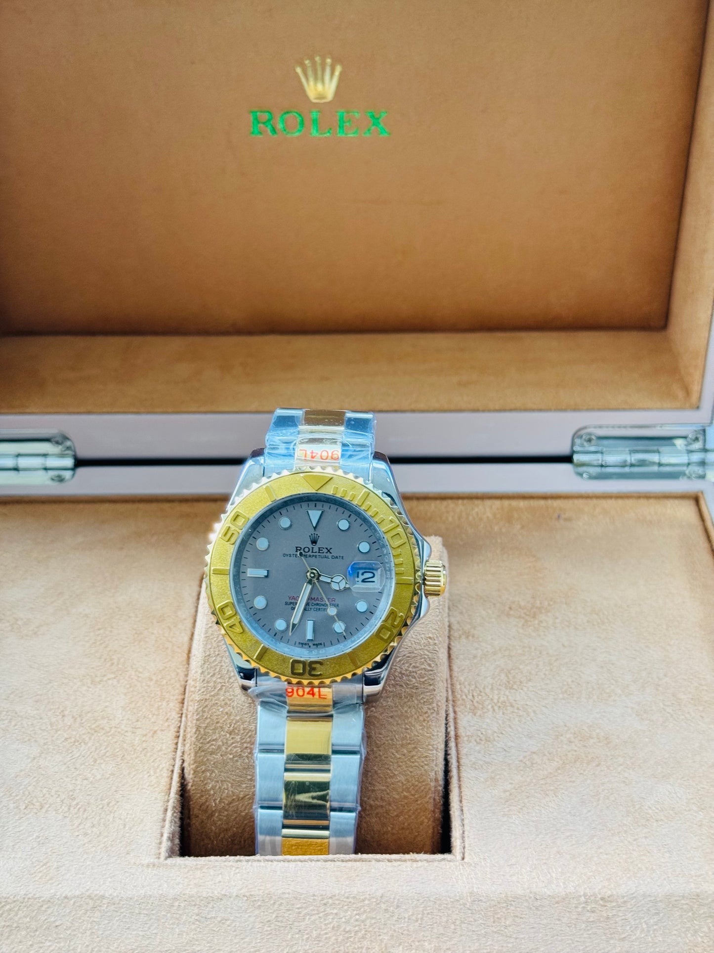 HERMOSO DISEÑO RELOJ AUTOMÁTICO MECÁNICO YACHT MASTER OYSTER PERPETUAL DATE