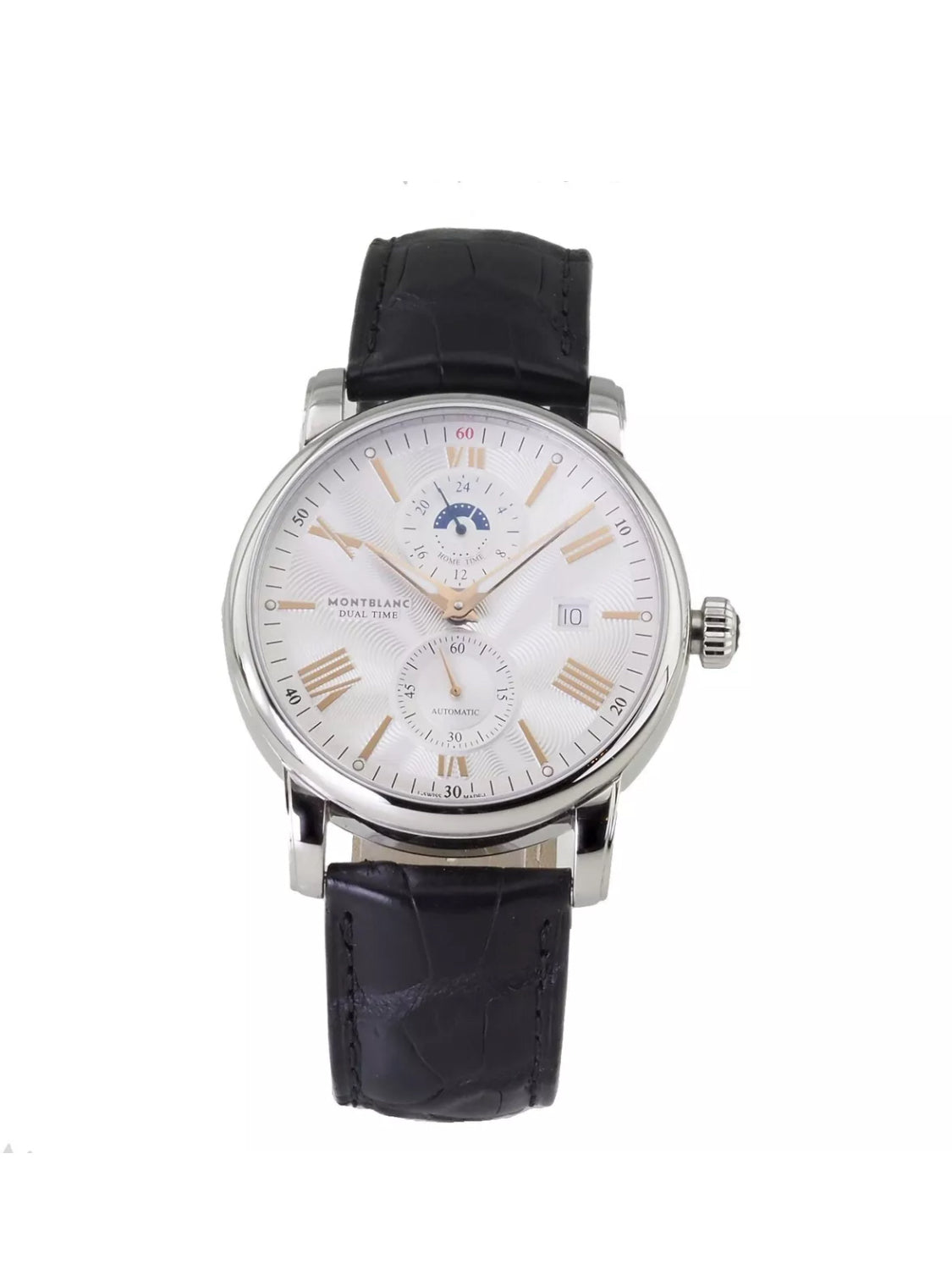 💯% ORIGINAL HERMOSO Y ELEGANTE MONTBLANC AUTOMÁTICO CRONÓGRAFO-FECHADOR-MÚLTIPLES COMPLICACIONES 43 JOYAS 💎!!!