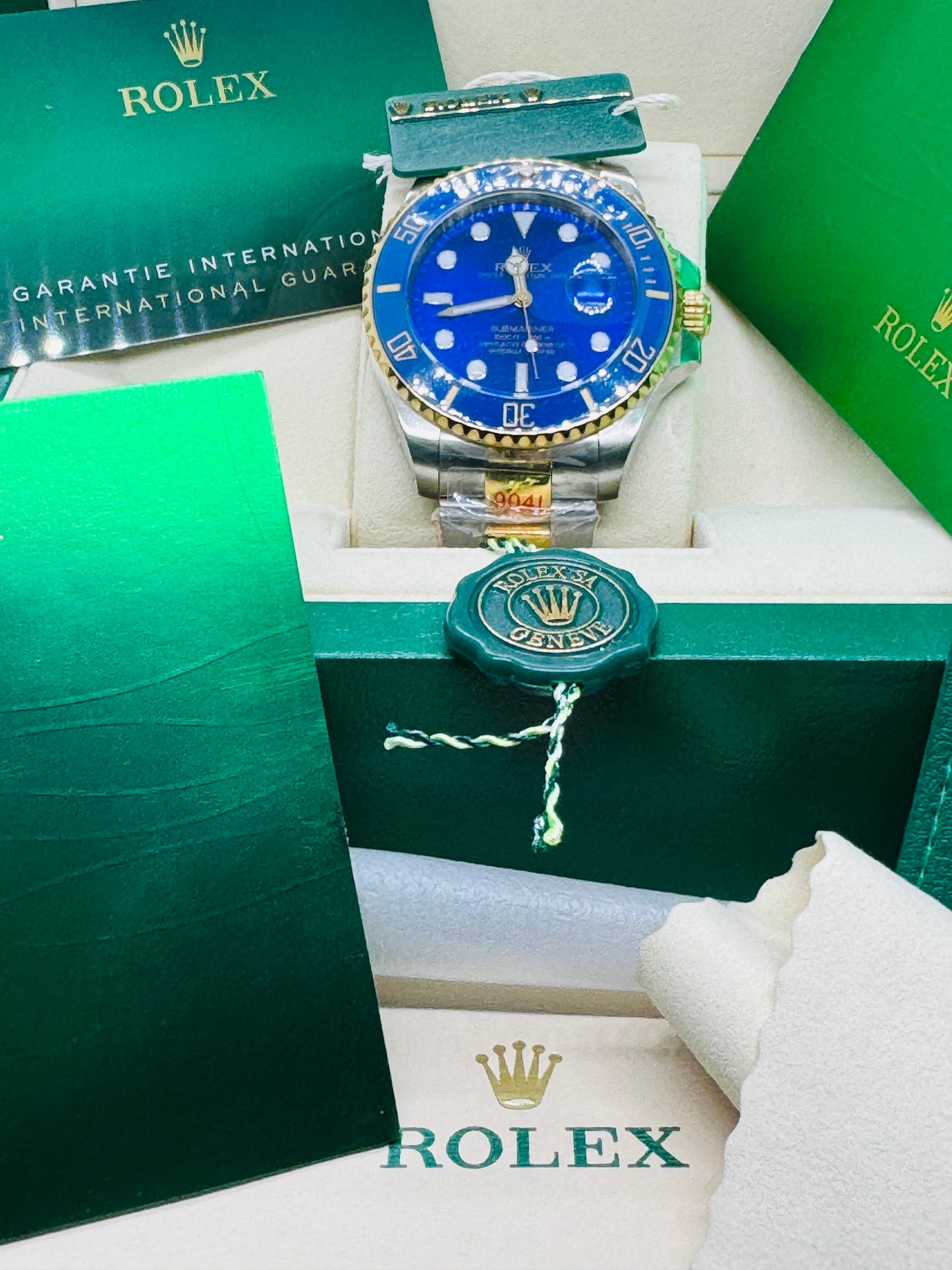 HERMOSO RELOJ AUTOMÁTICO MECÁNICO SUBMARINER OYSTER PERPETUAL DATE! BLUEASY! ;) MUY DESEADO MODELO! LUMINOSO-FECHADOR-ETCÉTERA