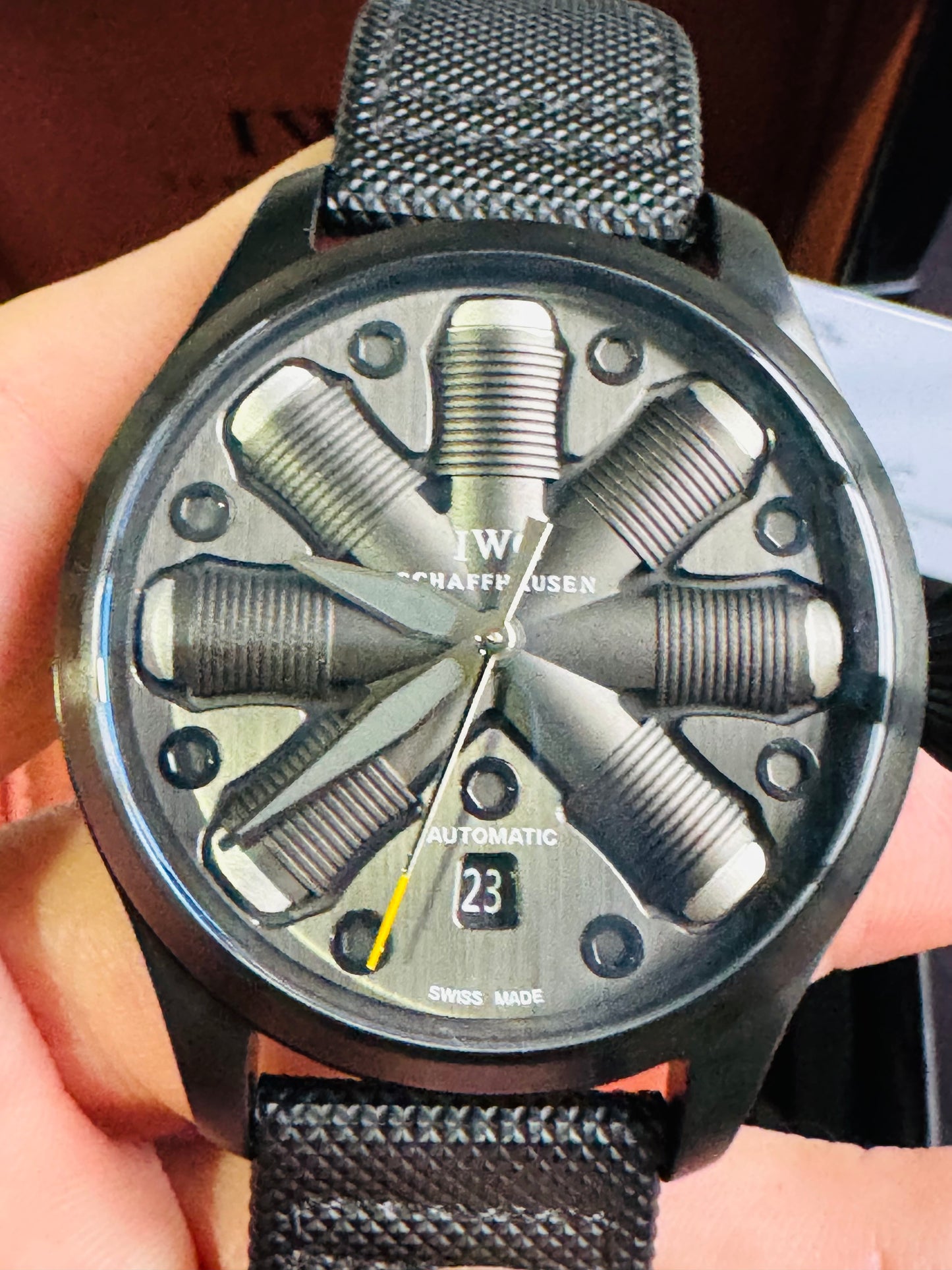 IMPRESIONANTE RELOJ MECÁNICO AUTOMÁTICO TOP GUN IWC UNITED STATE NAVY- FIGTHER SCHOOL!!! GRAN CALIDAD