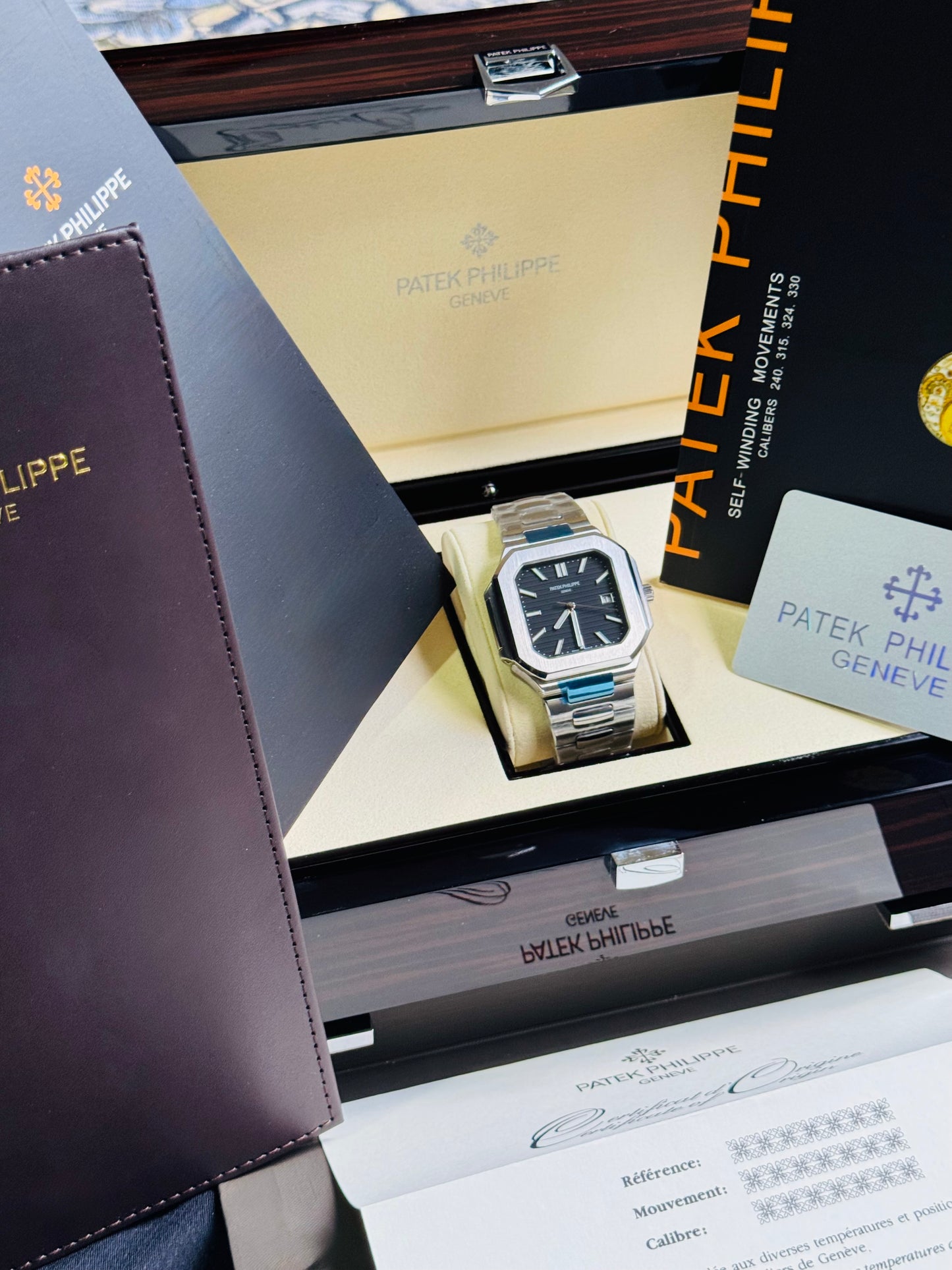 EXCLUSIVO RELOJ PATEK PHILIPPE AUTOMÁTICO- FECHADOR- JOYAS 💎- CRISTAL ZAFIRO- LUMINOSO- ÚLTIMO Y MÁS NUEVO DISEÑO!!!