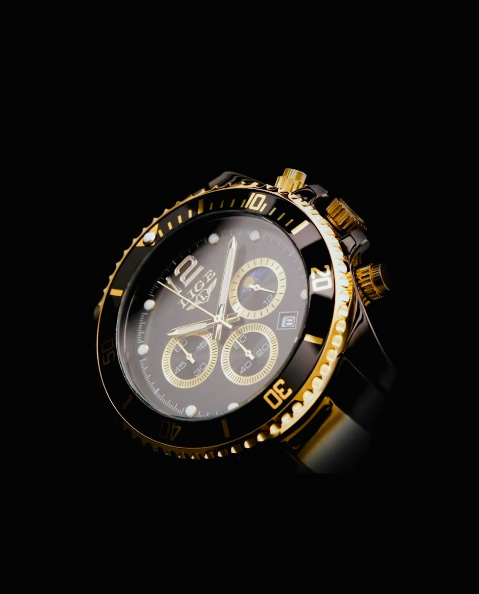 Hermoso y Elegante Reloj Multifuncional de Movimiento de Cuarzo Caja y Pulso Acero Inoxidable Alta Calidad 💯% Original Simplemente Hermoso!