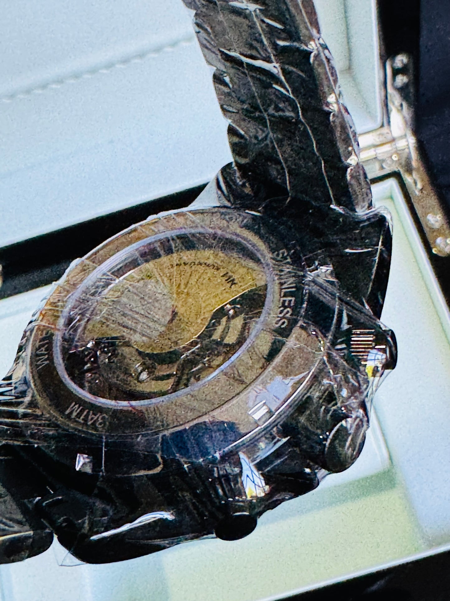 MULTINACIONAL RELOJ AUTOMÁTICO MECÁNICO-CALENDARIO 24 HRS LUNAR-TACÓMETRO-LUMINOSO-VENTANA TOURBILLON- DÍA DE LA SEMANA-CALENDARIO DIAL PEQUEÑO- ETC, ETC!