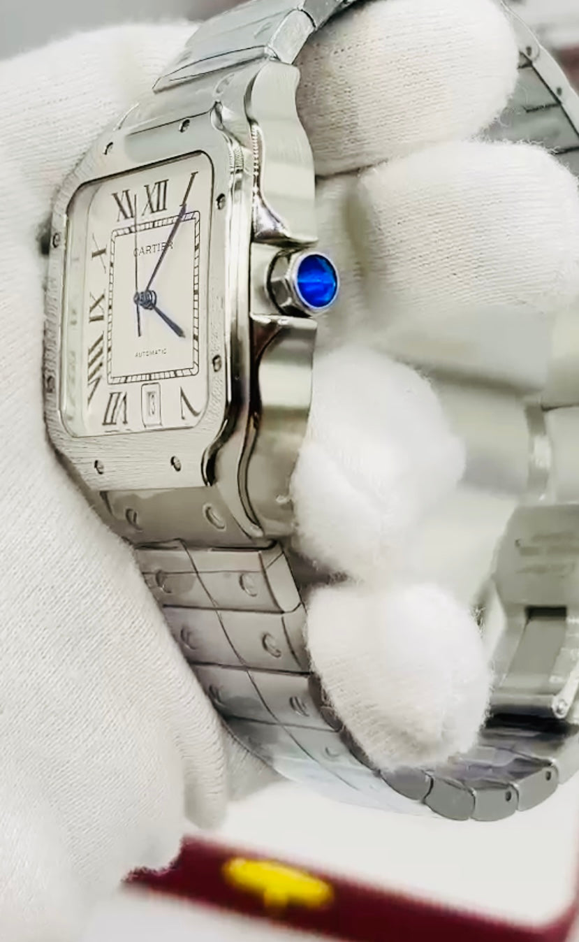 ELEGANTE RELOJ AUTOMÁTICO MECÁNICO SANTOS MÁXIMA CALIDAD! 12-A