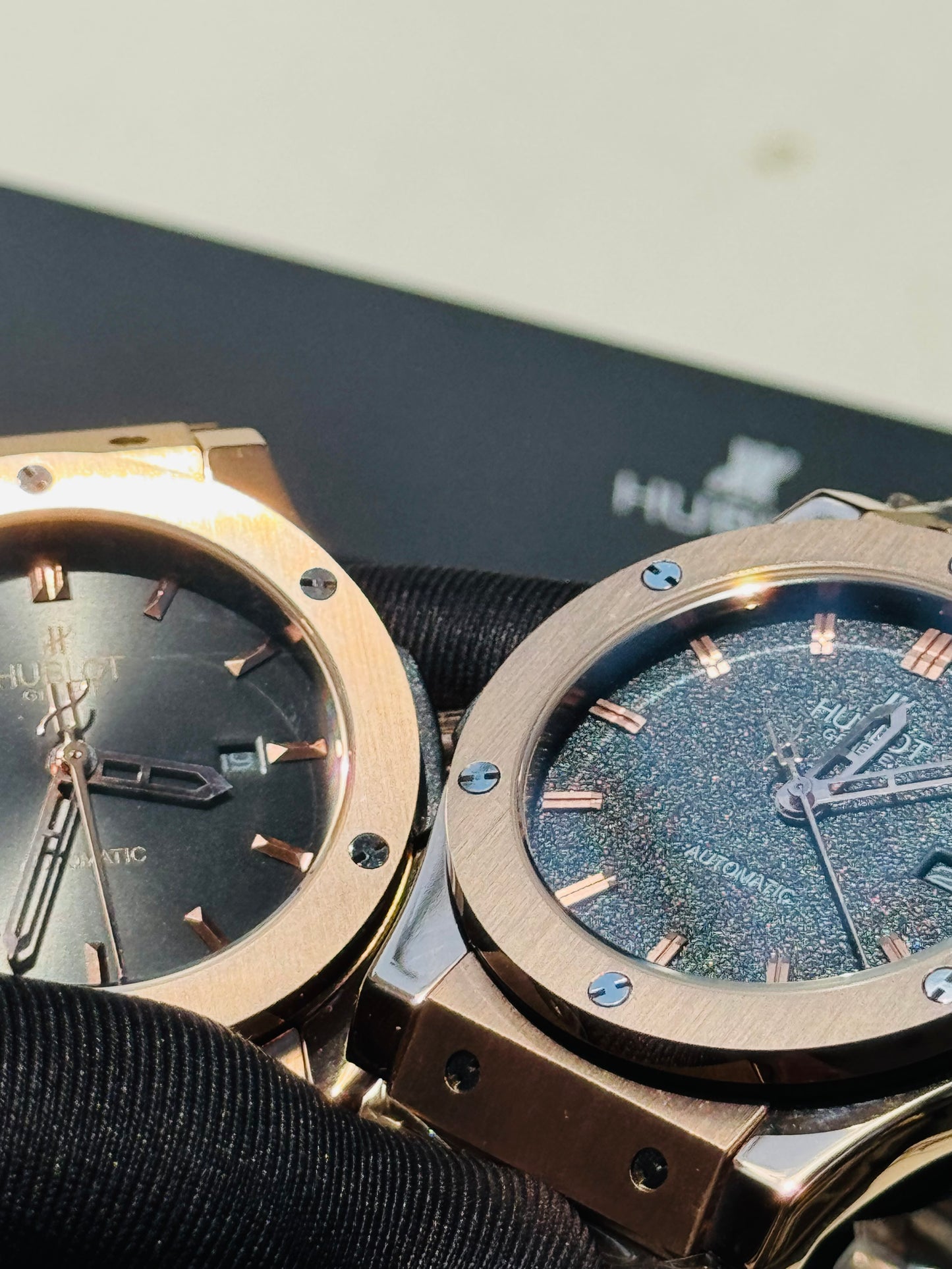 MÁXIMO LUJO! EXCLUSIVO HUBLOT AUTOMÁTICO CARATULA TIPO DIAMANTE 💎 Y LIJA! ELEGANCIA TOTAL!