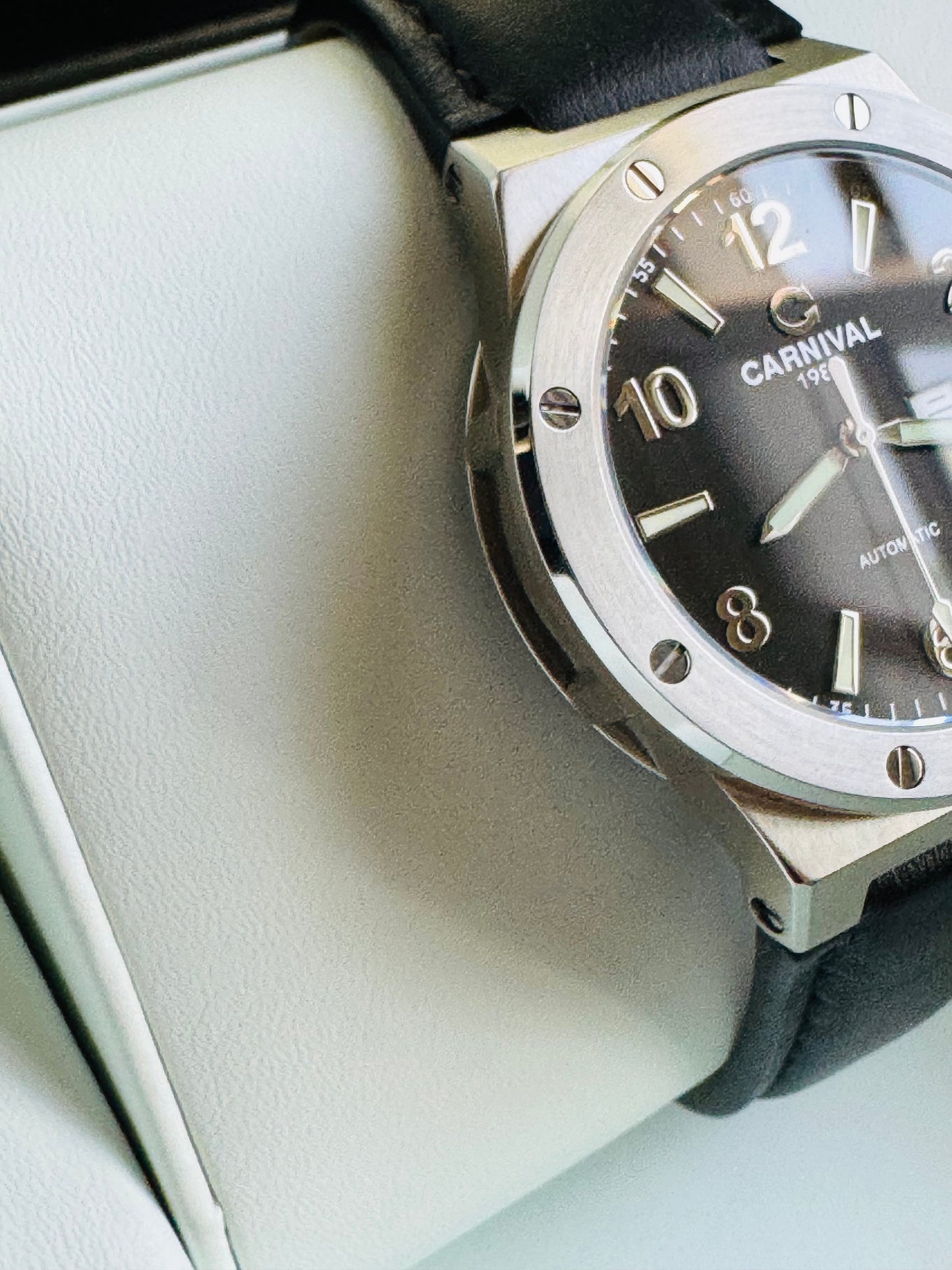 IMPECABLE RELOJ AUTOMÁTICO MECÁNICO DE GRAN CALIDAD MOVIMIENTO JAPONÉS MIYOTA-21 JOYAS- CRISTAL ZAFIRO-FECHADOR-SEMANARIO-A PRUEBA DE AGUA 30 MT. 💯% ORIGINAL