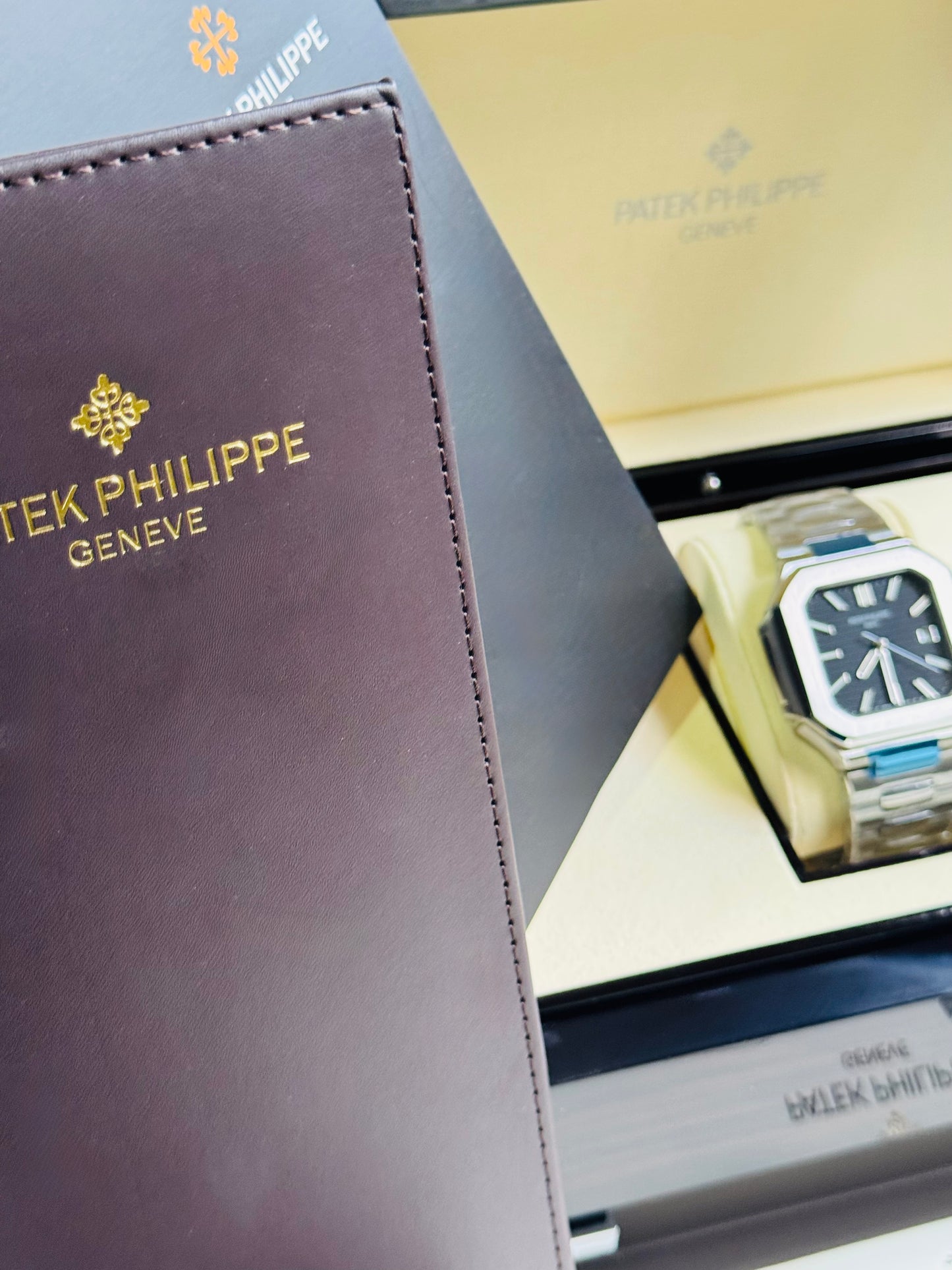 EXCLUSIVO RELOJ PATEK PHILIPPE AUTOMÁTICO- FECHADOR- JOYAS 💎- CRISTAL ZAFIRO- LUMINOSO- ÚLTIMO Y MÁS NUEVO DISEÑO!!!