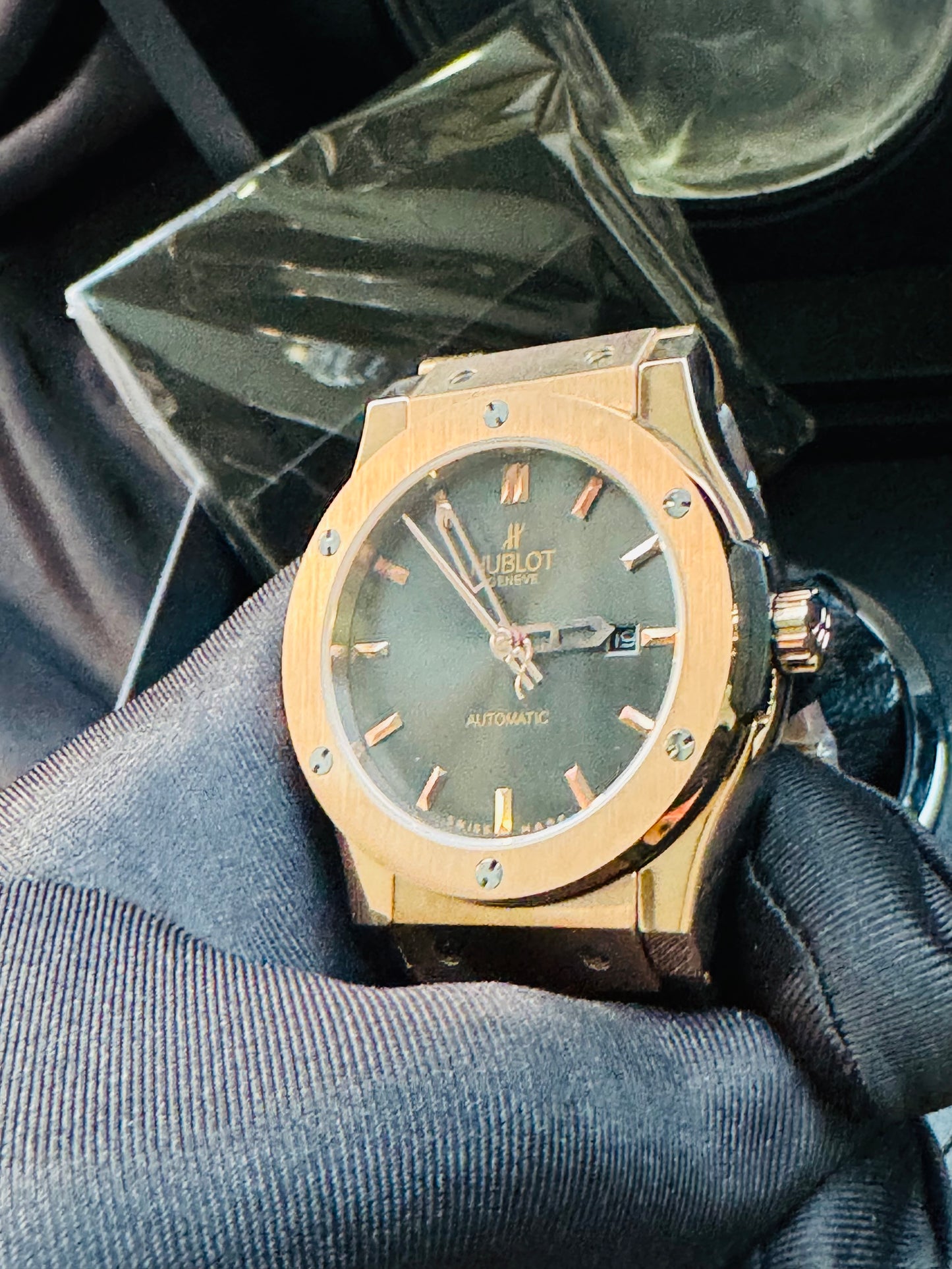 HERMOSO RELOJ HUBLOT AUTOMÁTICO MECÁNICO GRAN PRESENCIA