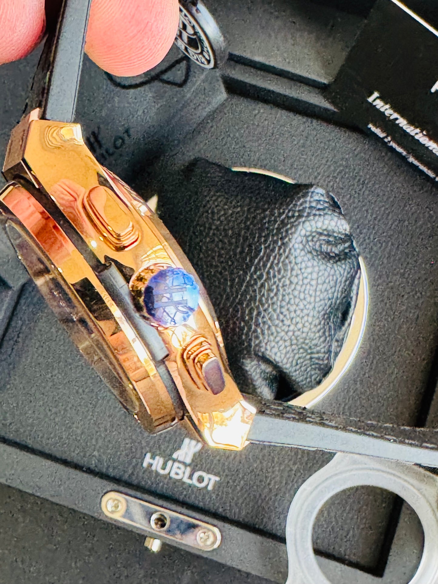 MÁXIMO LUJO RELOJ AUTOMÁTICO MECÁNICO HUBLOT - MÚLTIPLES COMPLICACIONES FUNCIONALES -CRISTAL ZAFIRO-21 JOYAS-MÁXIMA ELEGANCIA!!!