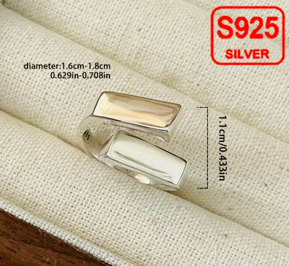 Hermoso Anillo de Plata 925 Unitalla- Unisex - Hipoalergenico- Ajustable Ideal para Regalo 🎁