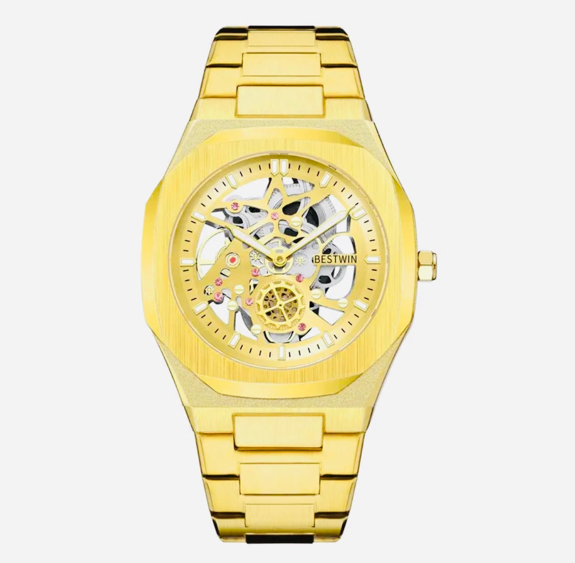 Hermoso Diseño Reloj Skeleton Movimiento de Cuarzo- 💯% Original Perfecto para Regalo 🎁