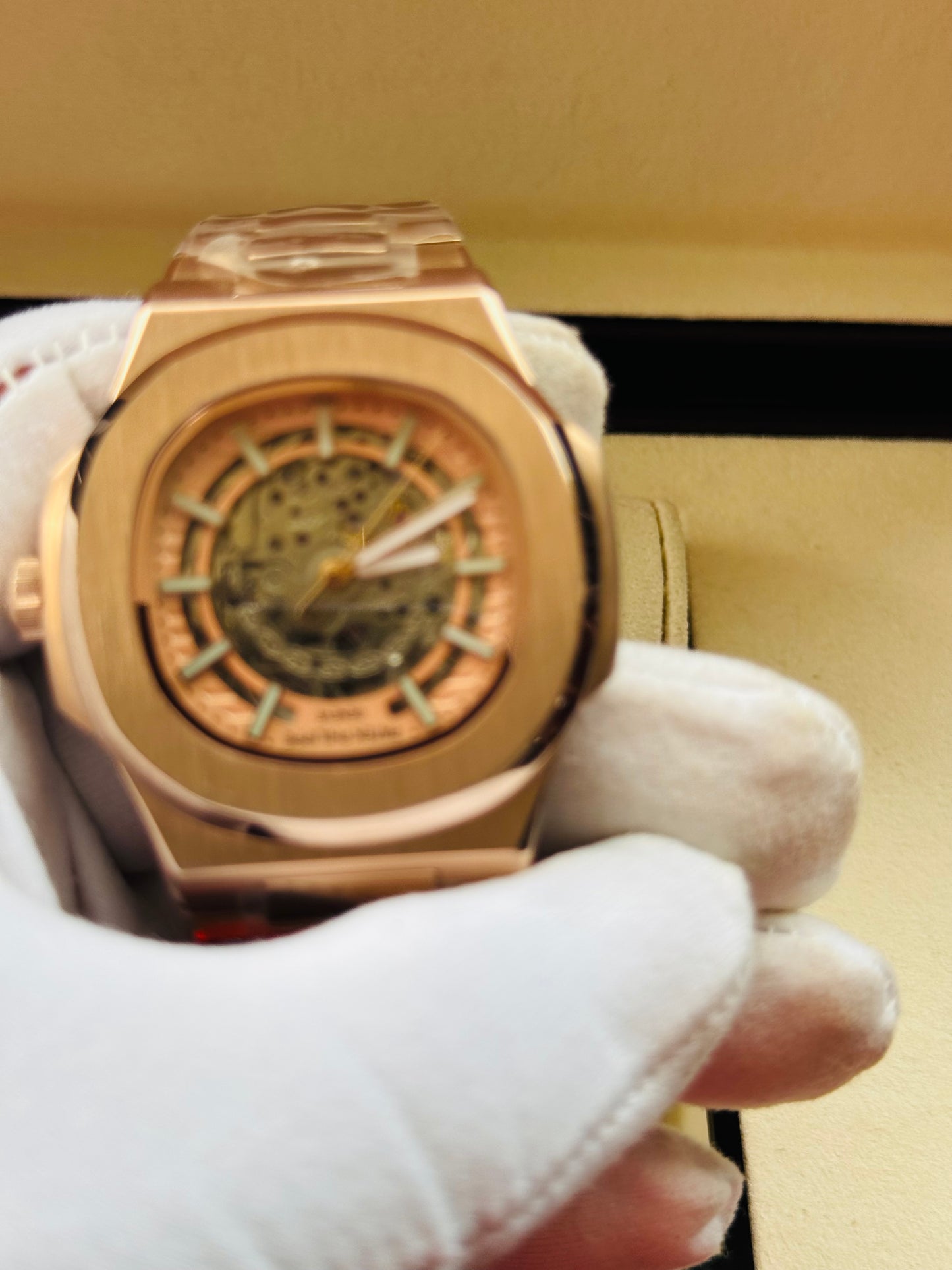 MÁXIMO LUJO RELOJ AUTOMÁTICO MECÁNICO SKELETON PPHILIPPE