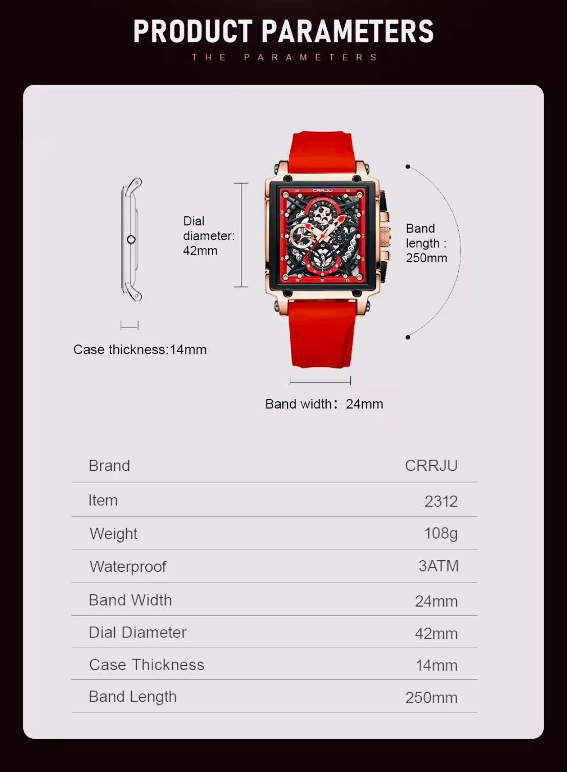 Impresionante Diseño y Acabados de Lujo Gran Reloj Multifuncional con Movimiento de Cuarzo Excelente Calidad 💯% Original