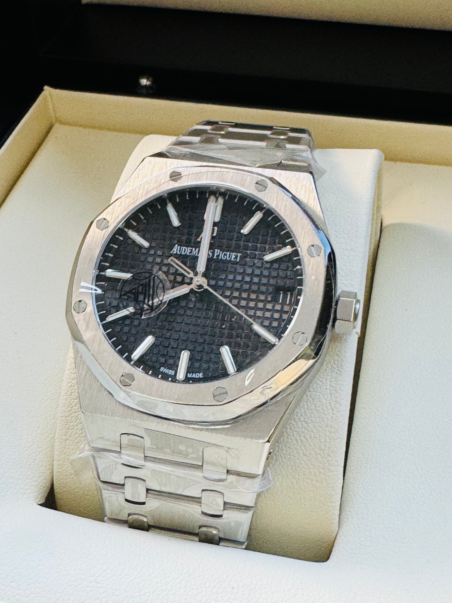 MÁXIMO LUJO IMPONENTE RELOJ AUTOMÁTICO AUDEMARS PIGUET ROYAL OAK SPECIAL EDITION!