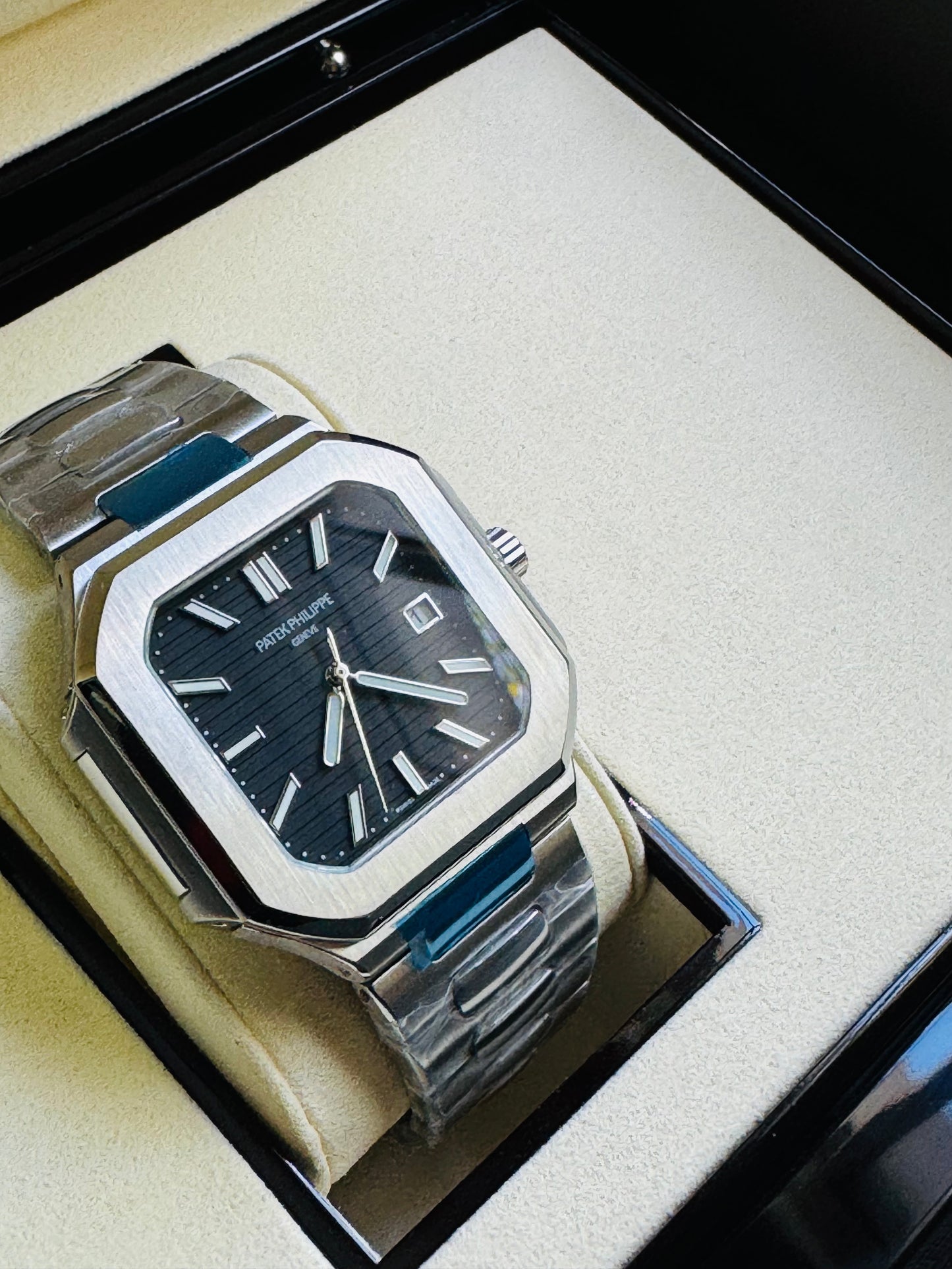 EXCLUSIVO RELOJ PATEK PHILIPPE AUTOMÁTICO- FECHADOR- JOYAS 💎- CRISTAL ZAFIRO- LUMINOSO- ÚLTIMO Y MÁS NUEVO DISEÑO!!!