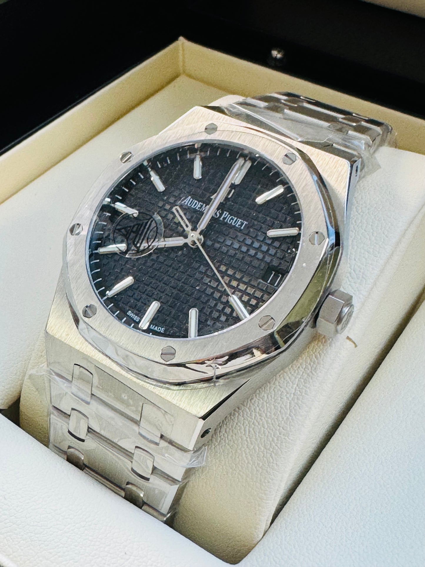 MÁXIMO LUJO IMPONENTE RELOJ AUTOMÁTICO AUDEMARS PIGUET ROYAL OAK SPECIAL EDITION!