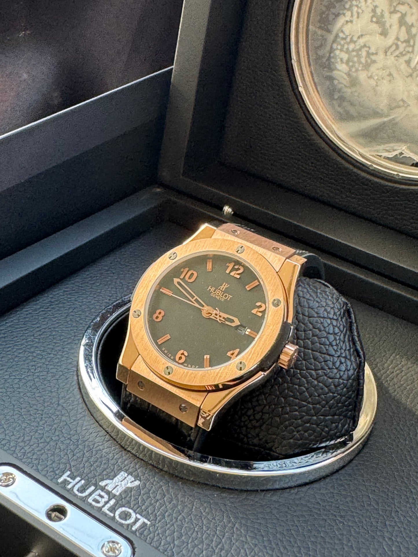 MÁXIMO LUJO RELOJ AUTOMÁTICO MECÁNICO HUBLOT - FECHADOR-CALIDAD Y DISEÑO!!!