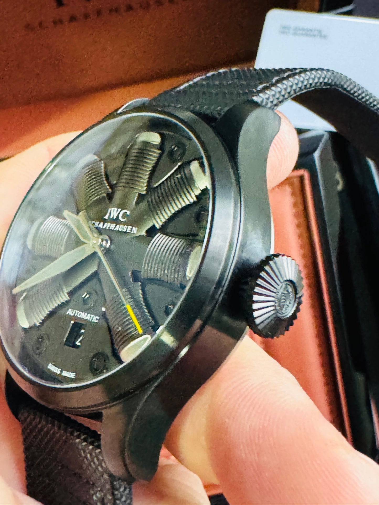 IMPRESIONANTE RELOJ MECÁNICO AUTOMÁTICO TOP GUN IWC UNITED STATE NAVY- FIGTHER SCHOOL!!! GRAN CALIDAD