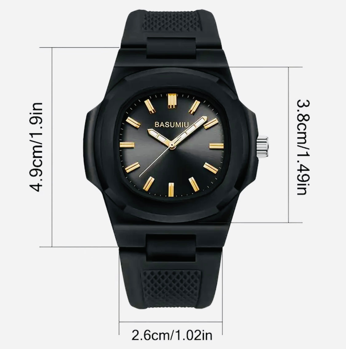 Relojes de Gel de Sílice y Policarbonato Movimiento de Cuarzo Disponible en Negro y Blanco- Ideales para Regalo 🎁