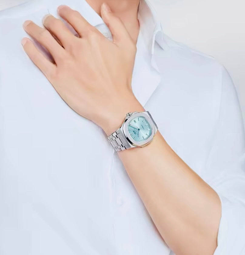 ELEGANTE RELOJ MECÁNICO AUTOMÁTICO DE GRAN CALIDAD I & W CARNIVAL 💯% ORIGINAL