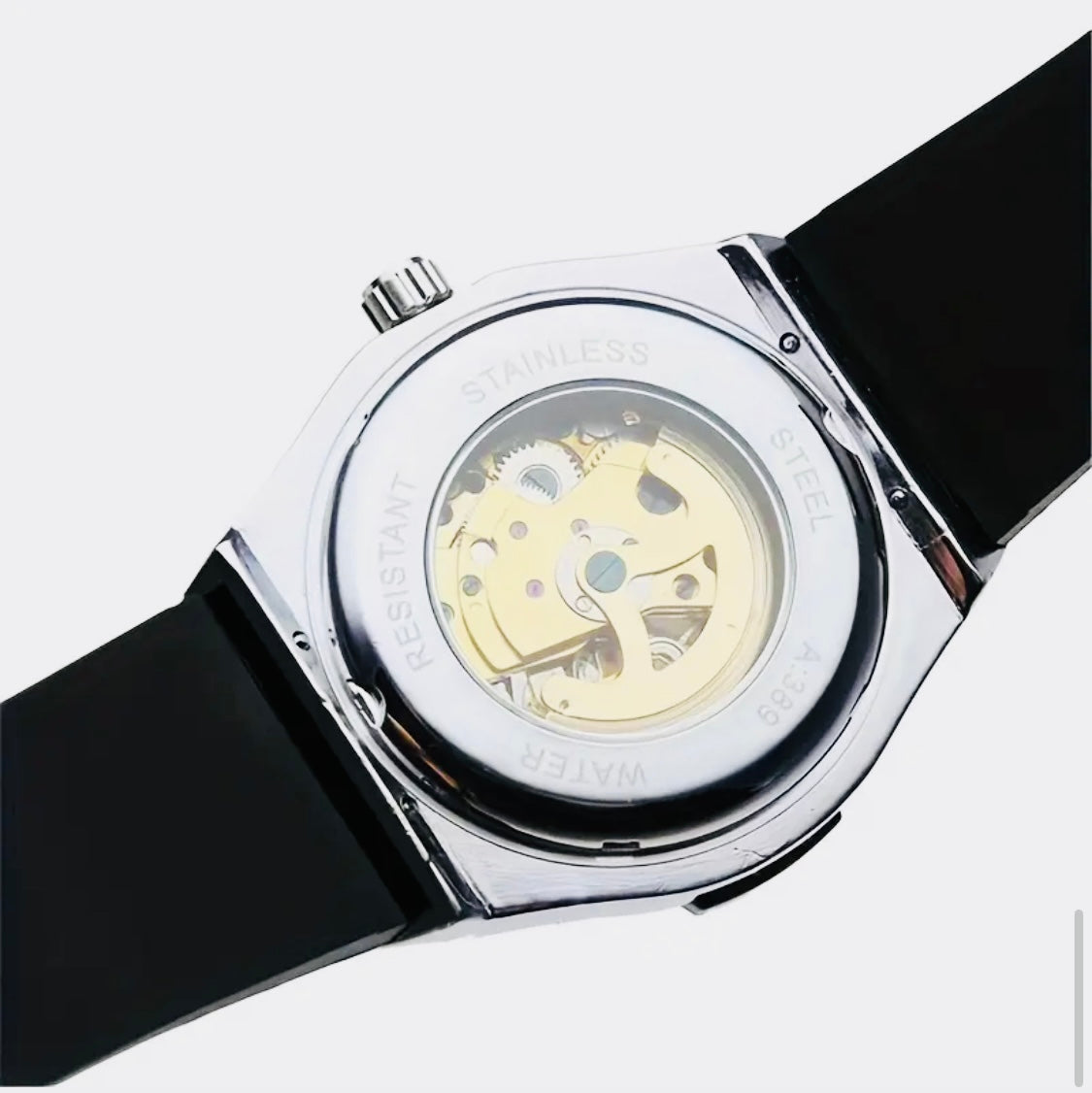 Elegante Reloj Automático Mecánico SKELETON Excelente Calidad y Diseño! Moderna Correa de Silicona! 💯% Original