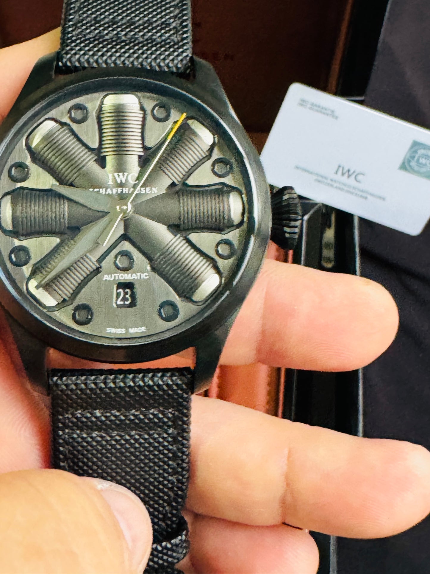 IMPRESIONANTE RELOJ MECÁNICO AUTOMÁTICO TOP GUN IWC UNITED STATE NAVY- FIGTHER SCHOOL!!! GRAN CALIDAD