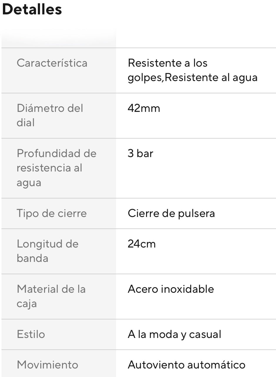 Hermoso Reloj Automático Mecánico Skeleton Movimiento de Excelente Calidad y Diseño! 💯% Original Pulso Magnético 🧲!