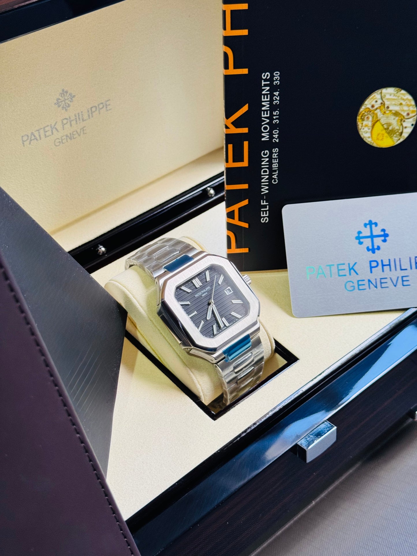EXCLUSIVO RELOJ PATEK PHILIPPE AUTOMÁTICO- FECHADOR- JOYAS 💎- CRISTAL ZAFIRO- LUMINOSO- ÚLTIMO Y MÁS NUEVO DISEÑO!!!